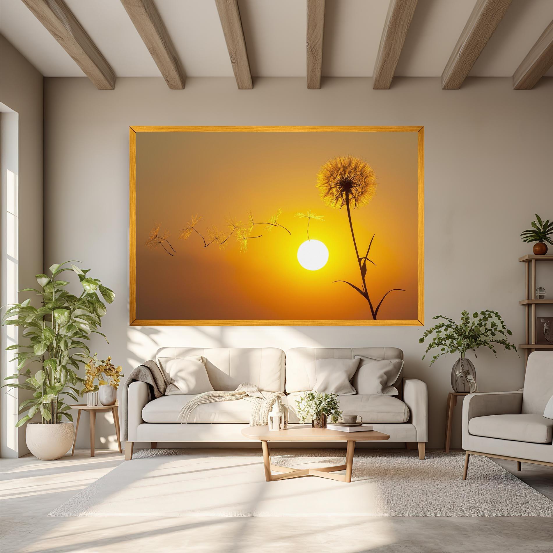 Obraz na Płótnie Summer Dandelion mockup 6