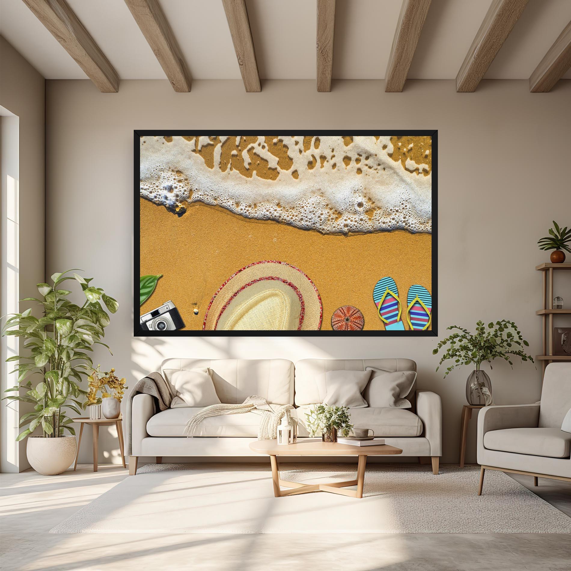 Obraz na Płótnie Beach Accessories mockup 6