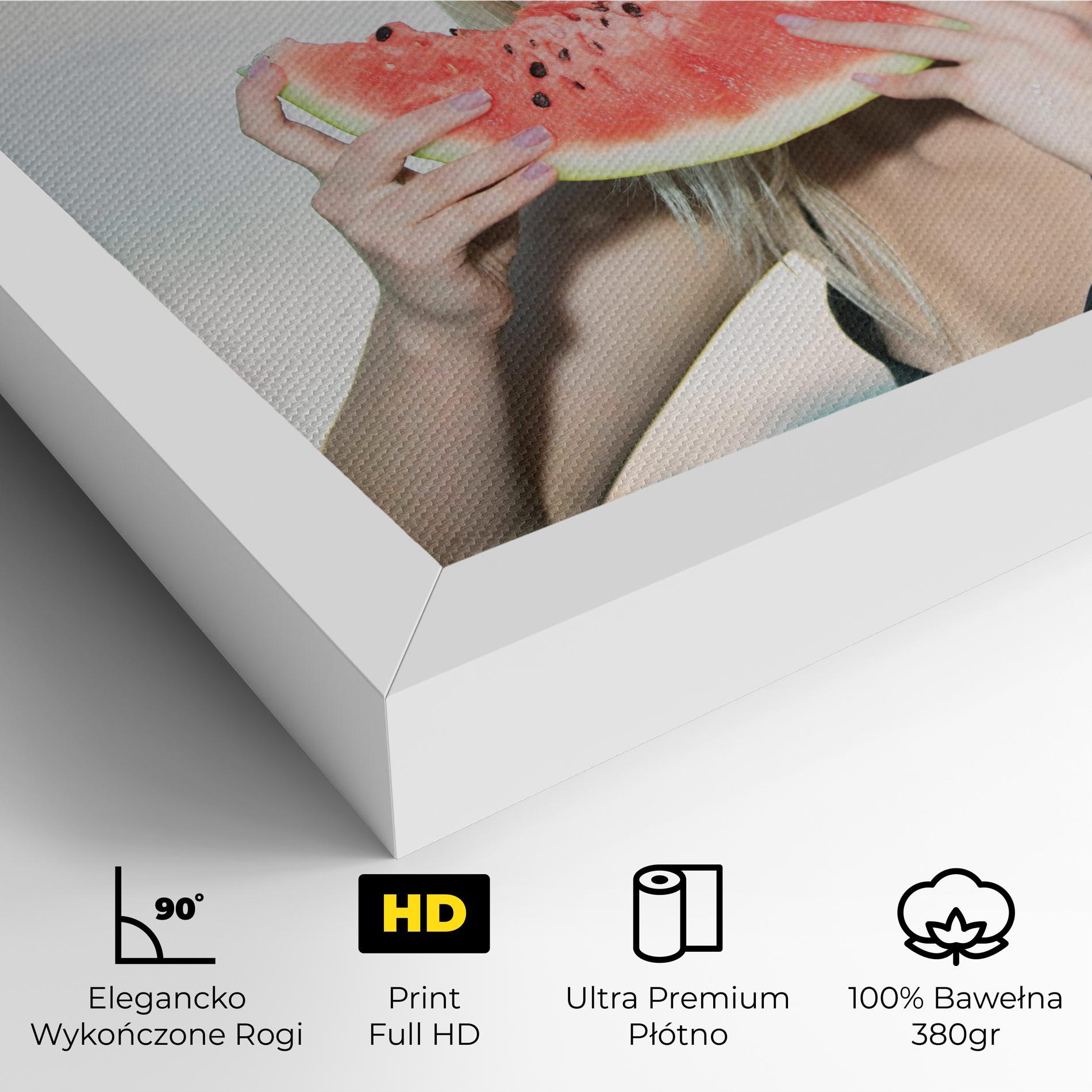 Obraz na Płótnie Eating Watermelon mockup 4