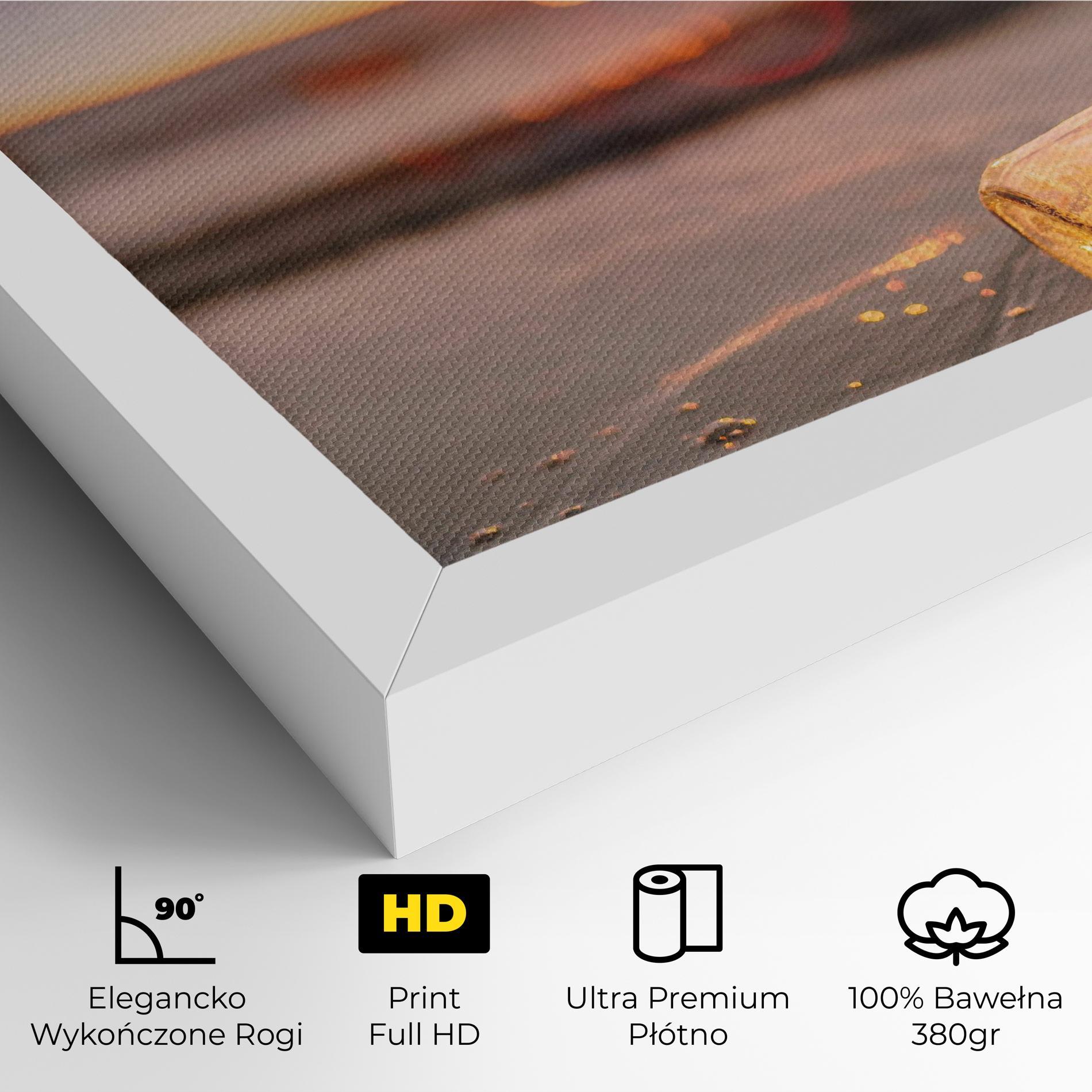 Obraz na Płótnie Jar With Lights mockup 4