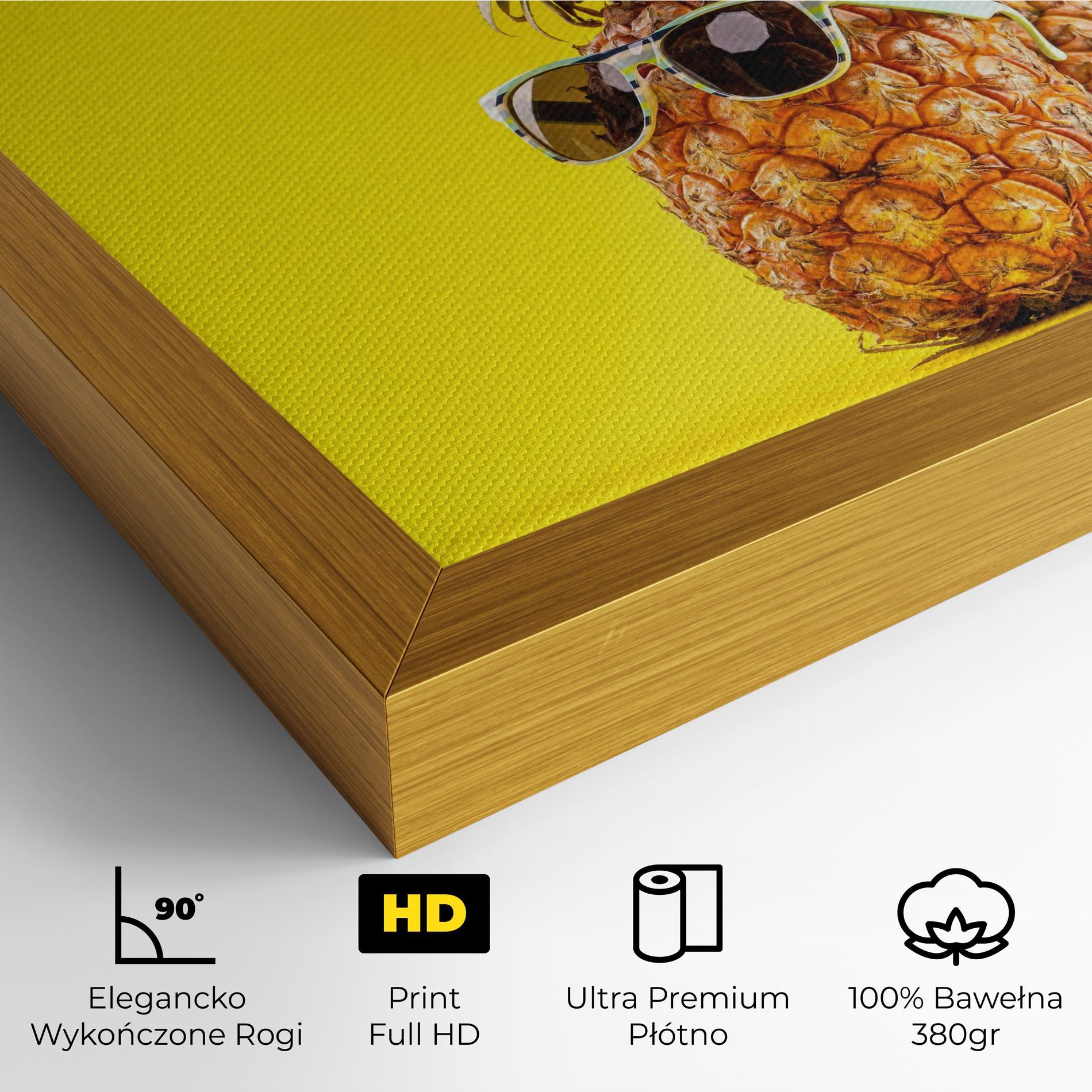 Obraz na Płótnie Pineapple Looking Up mockup 4