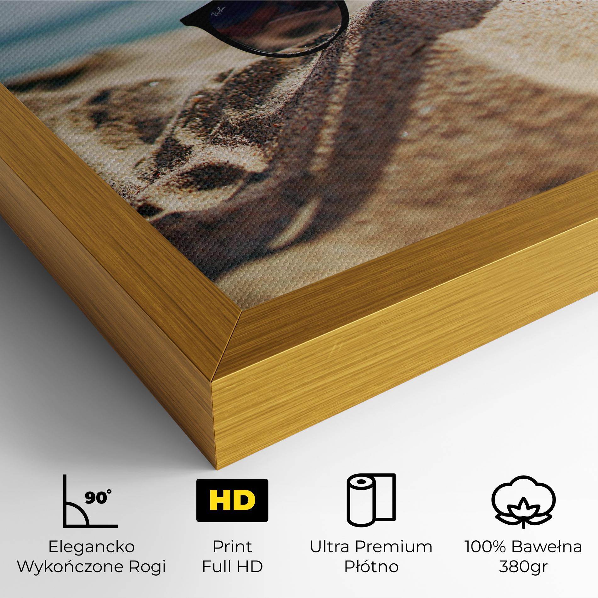 Obraz na Płótnie Sand Glasses mockup 4