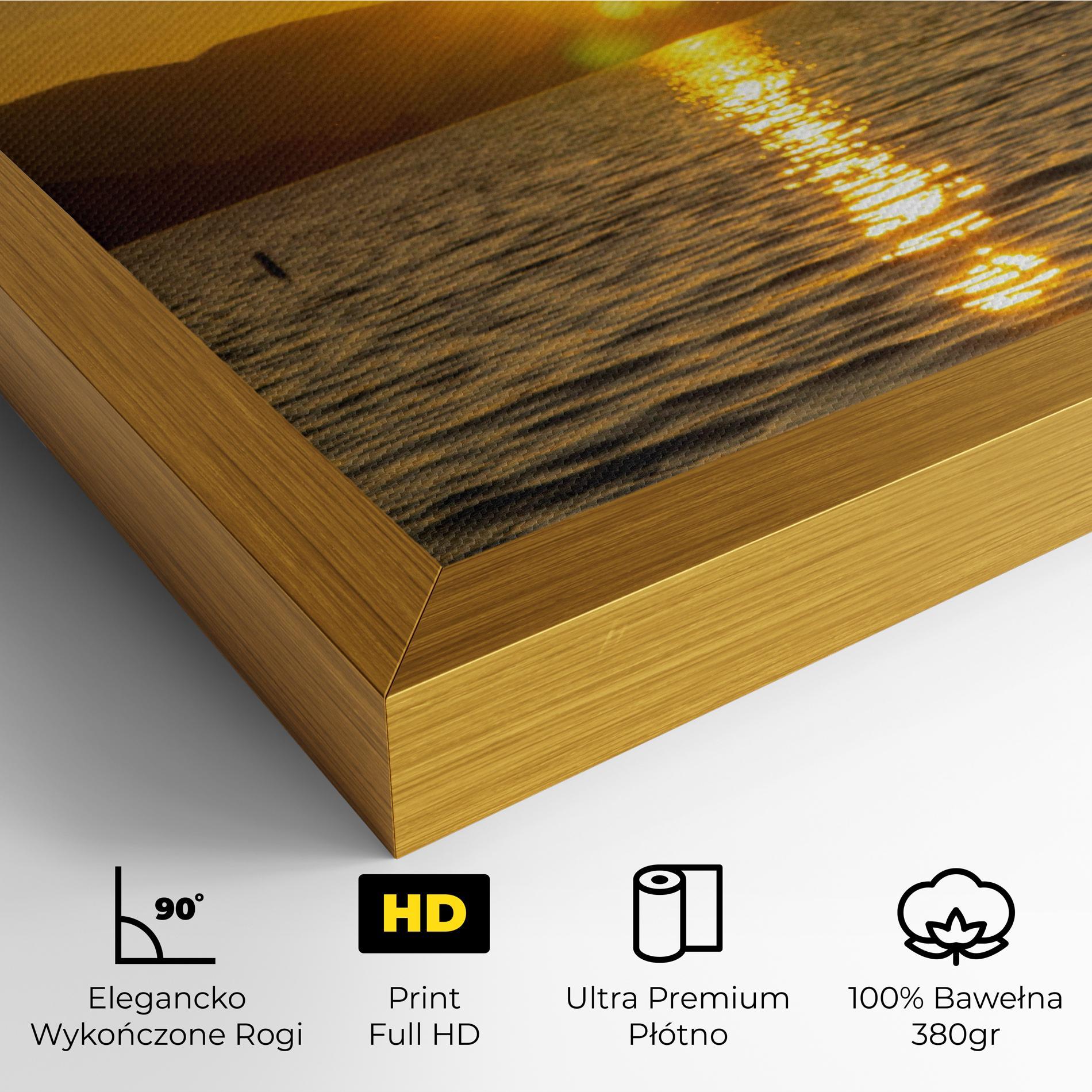 Obraz na Płótnie Yellow Sunrise mockup 4