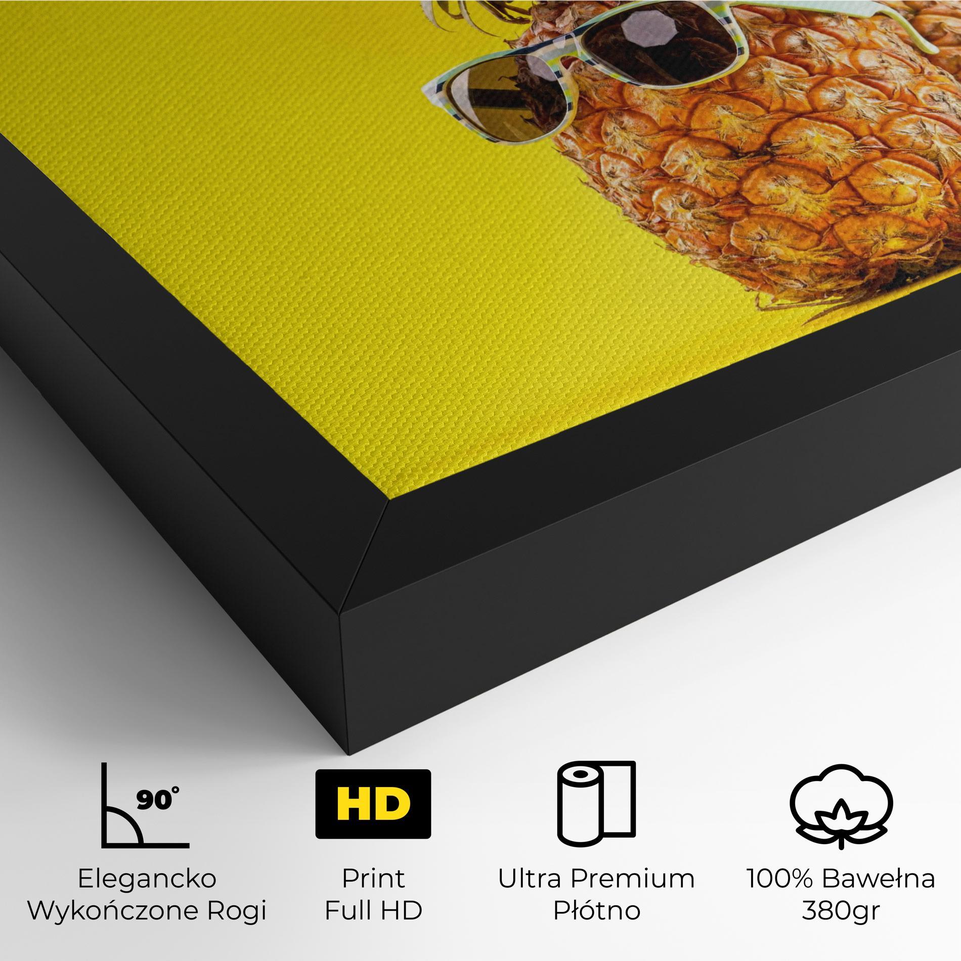 Obraz na Płótnie Pineapple Looking Up mockup 4