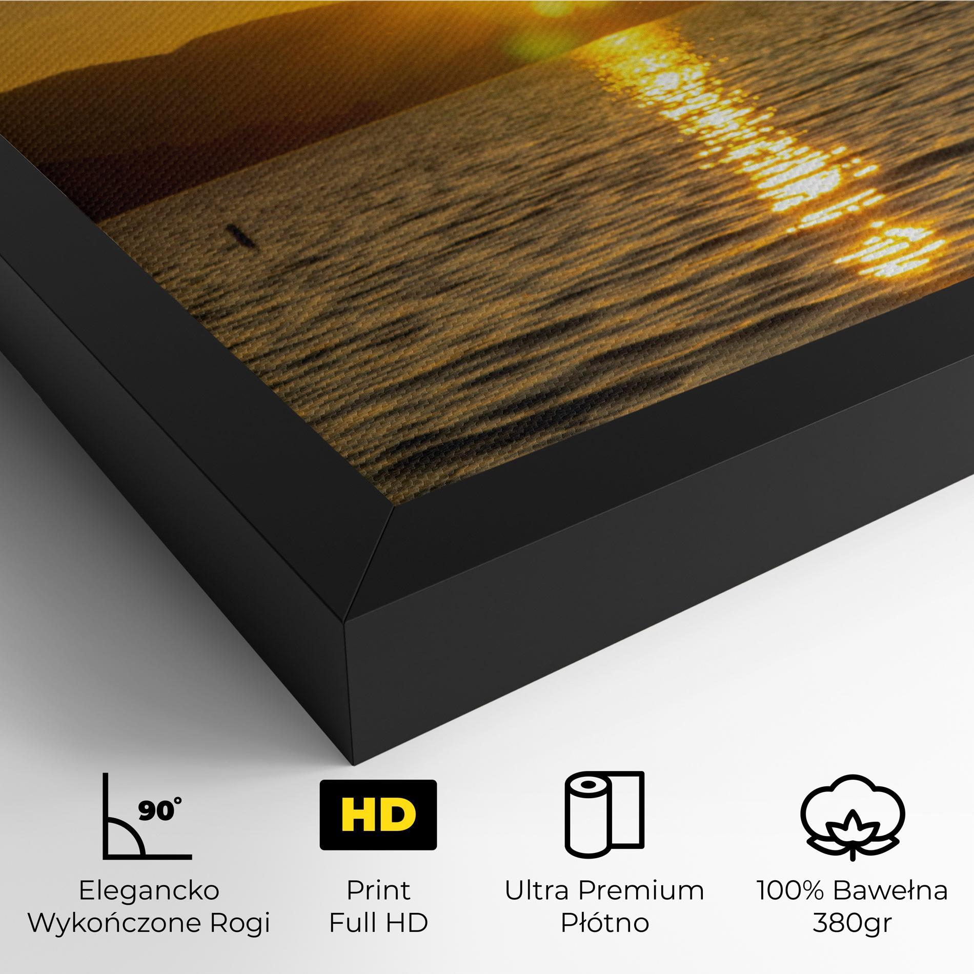 Obraz na Płótnie Yellow Sunrise mockup 4