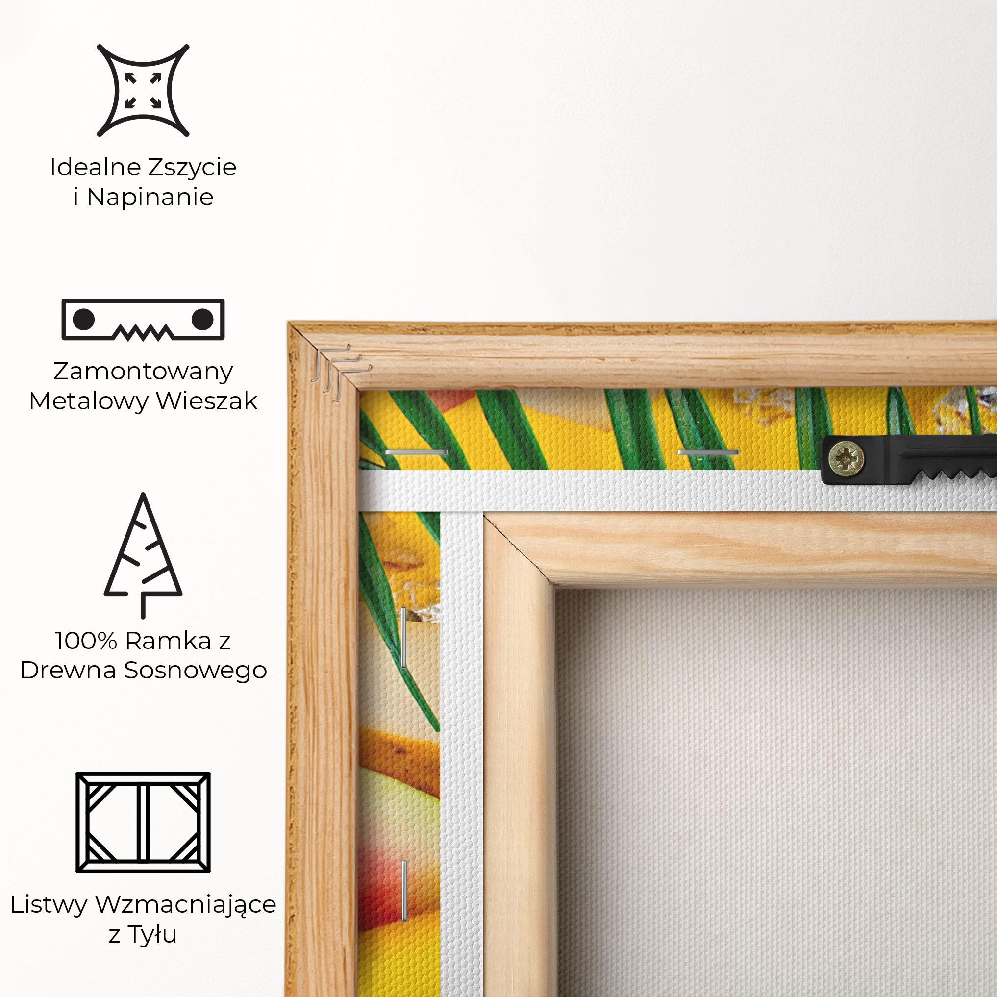 Obraz na Płótnie Ice Cubes Fruits mockup 5