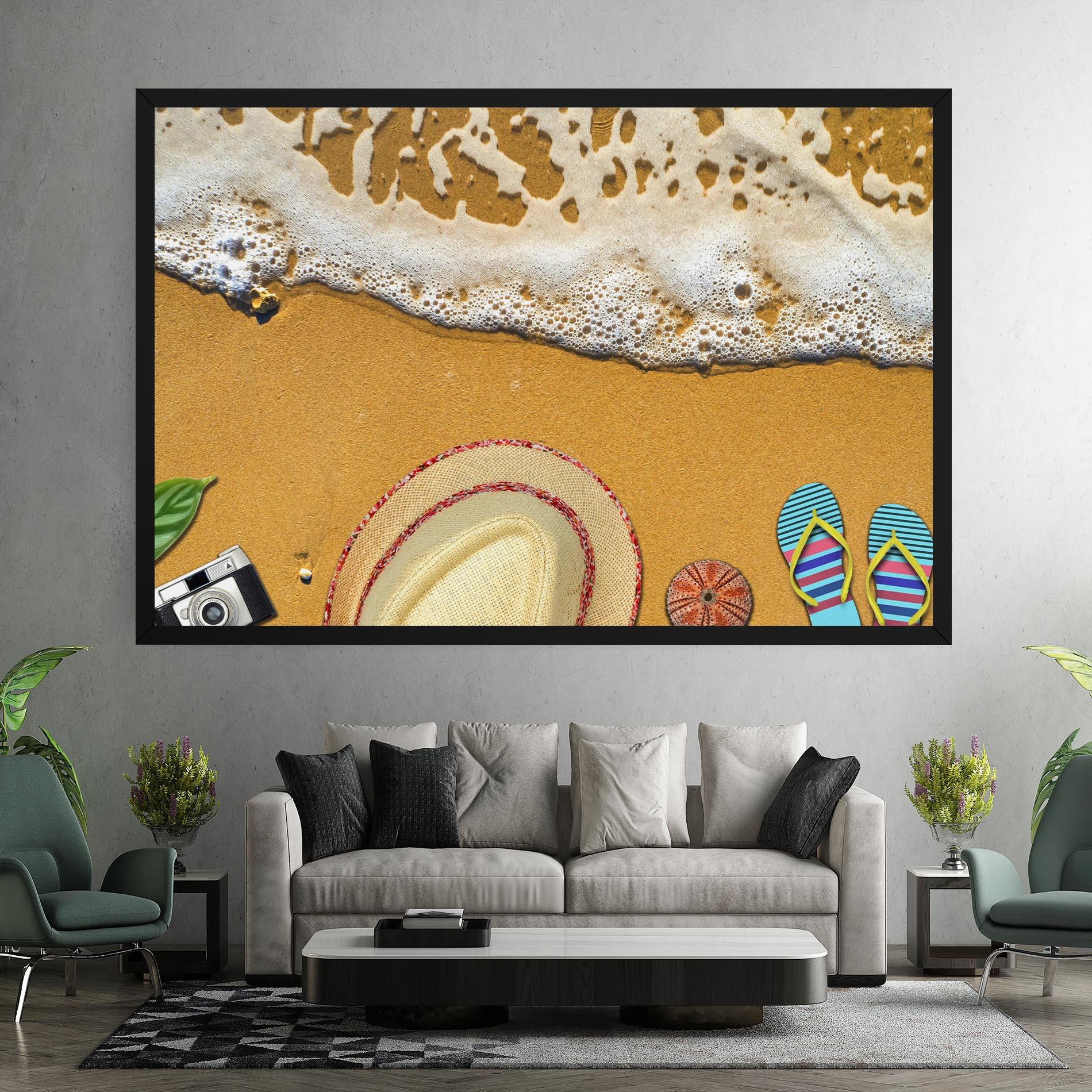 Obraz na Płótnie Beach Accessories mockup 7