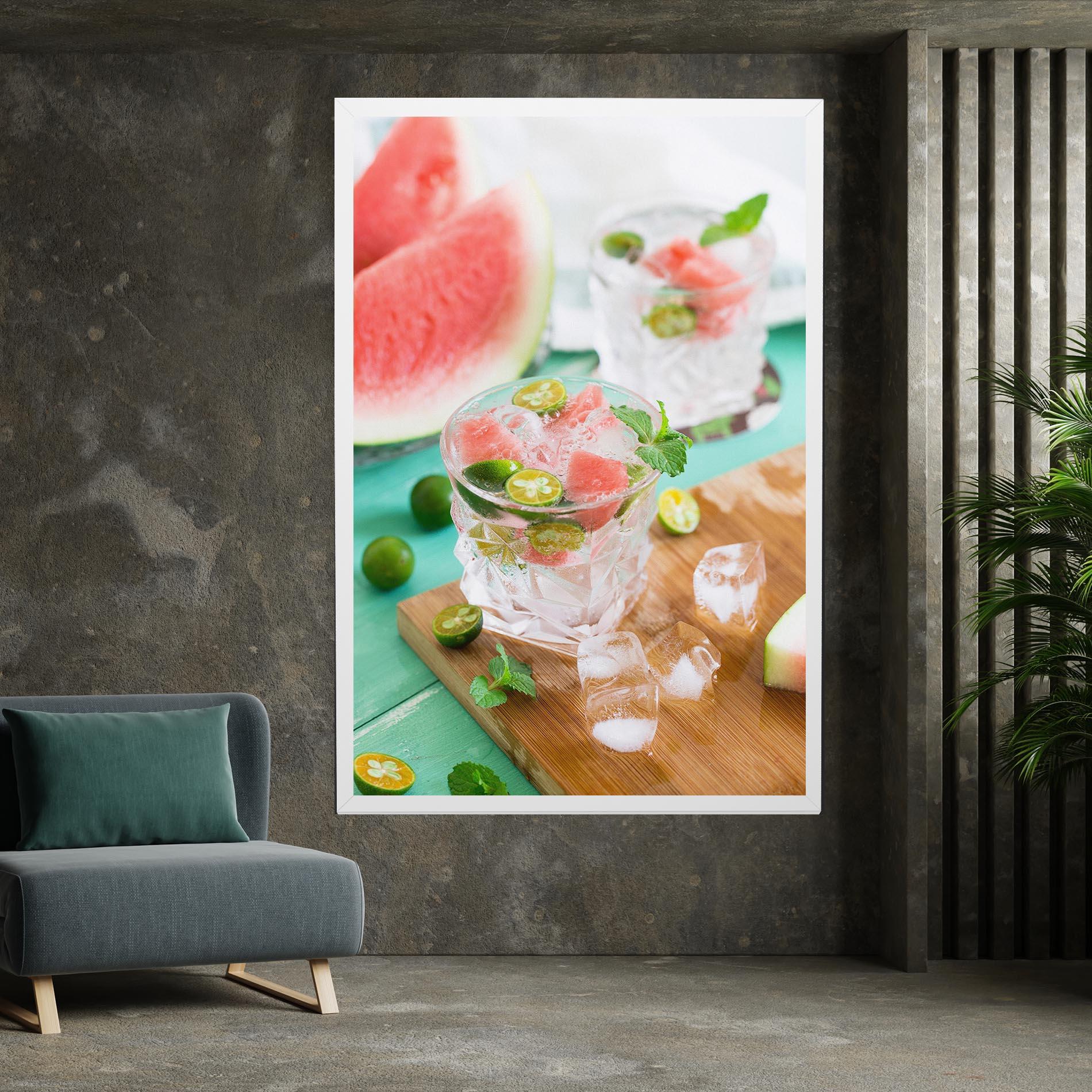 Obraz na Płótnie Summer Drink mockup 7