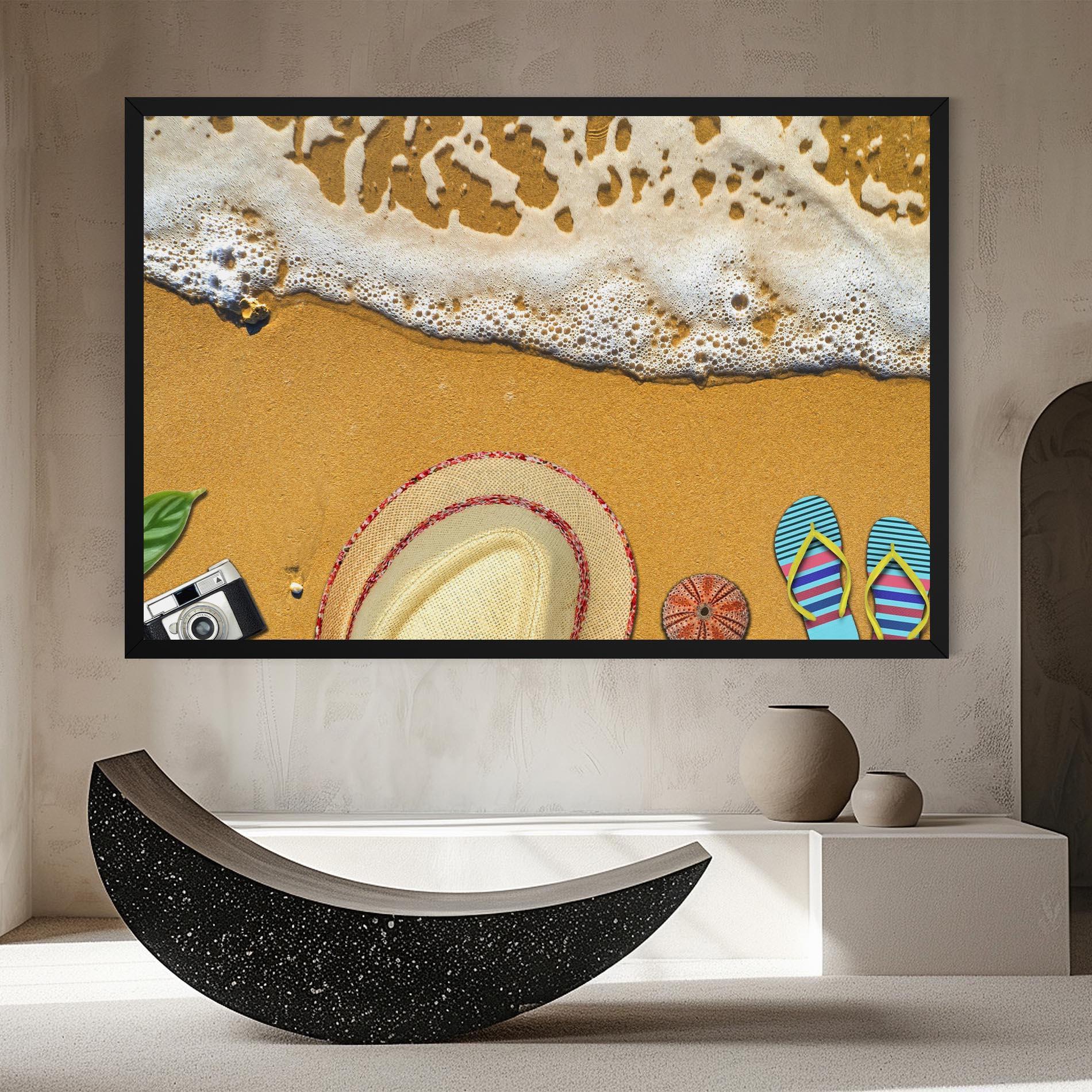 Obraz na Płótnie Beach Accessories mockup 8