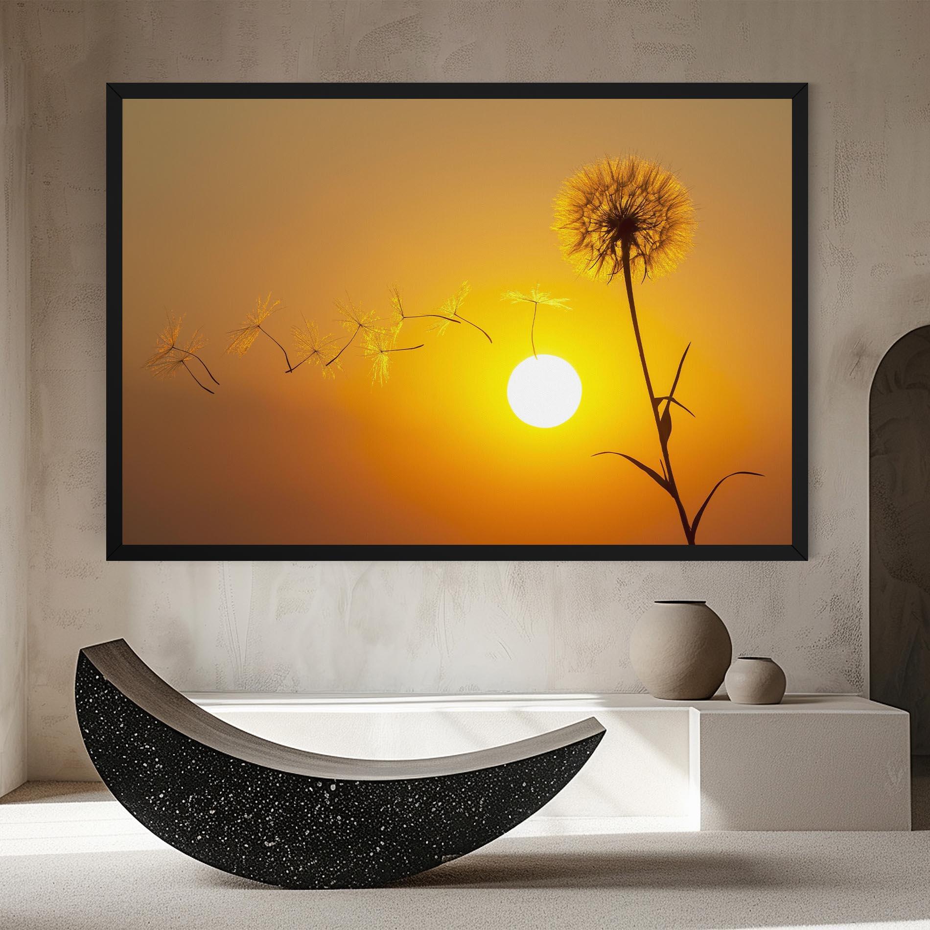 Obraz na Płótnie Summer Dandelion mockup 8