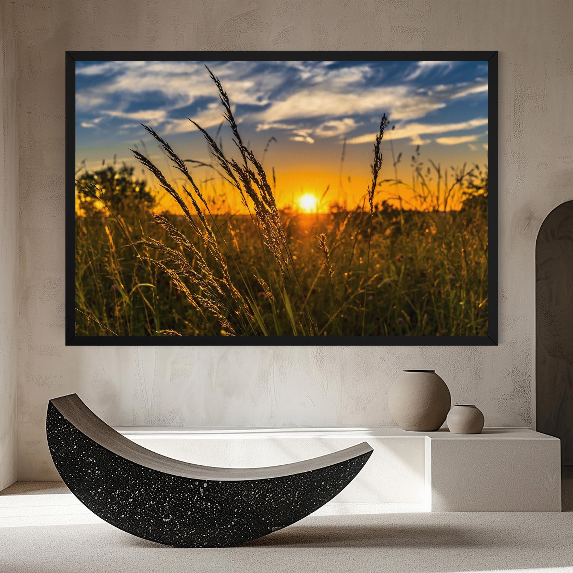 Obraz na Płótnie Wheat Sunset mockup 8