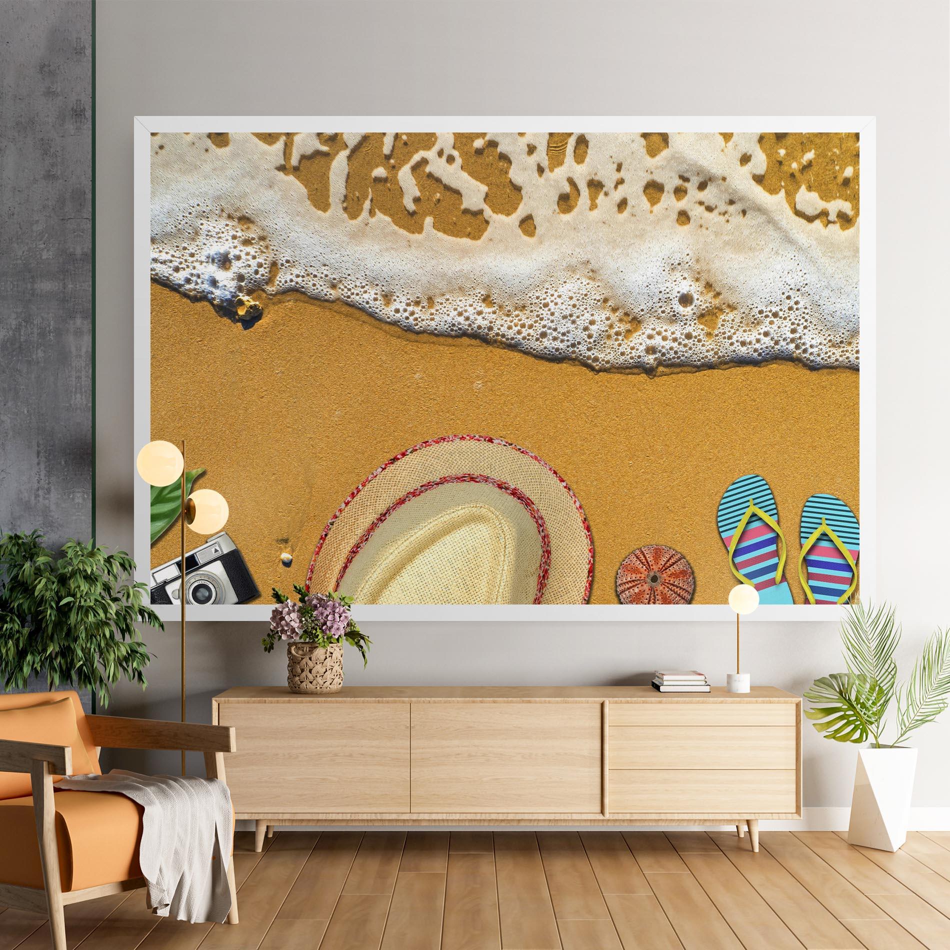 Obraz na Płótnie Beach Accessories mockup 9