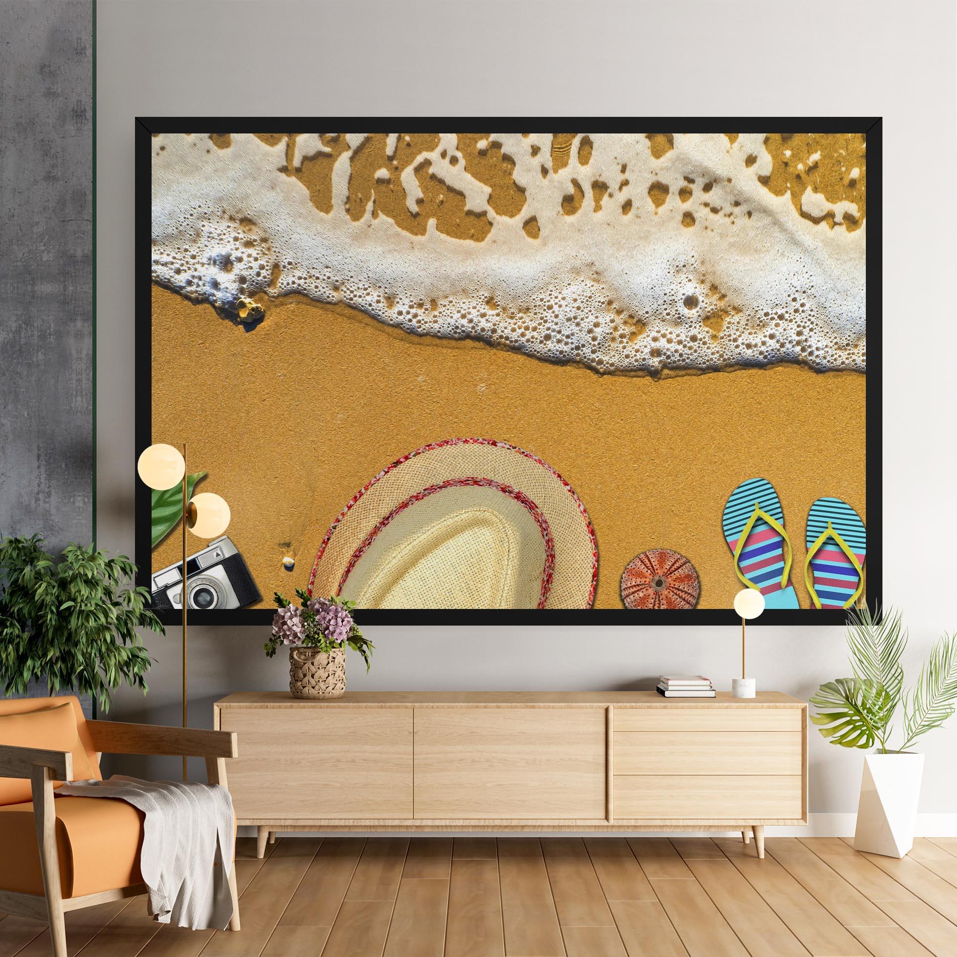 Obraz na Płótnie Beach Accessories mockup 9