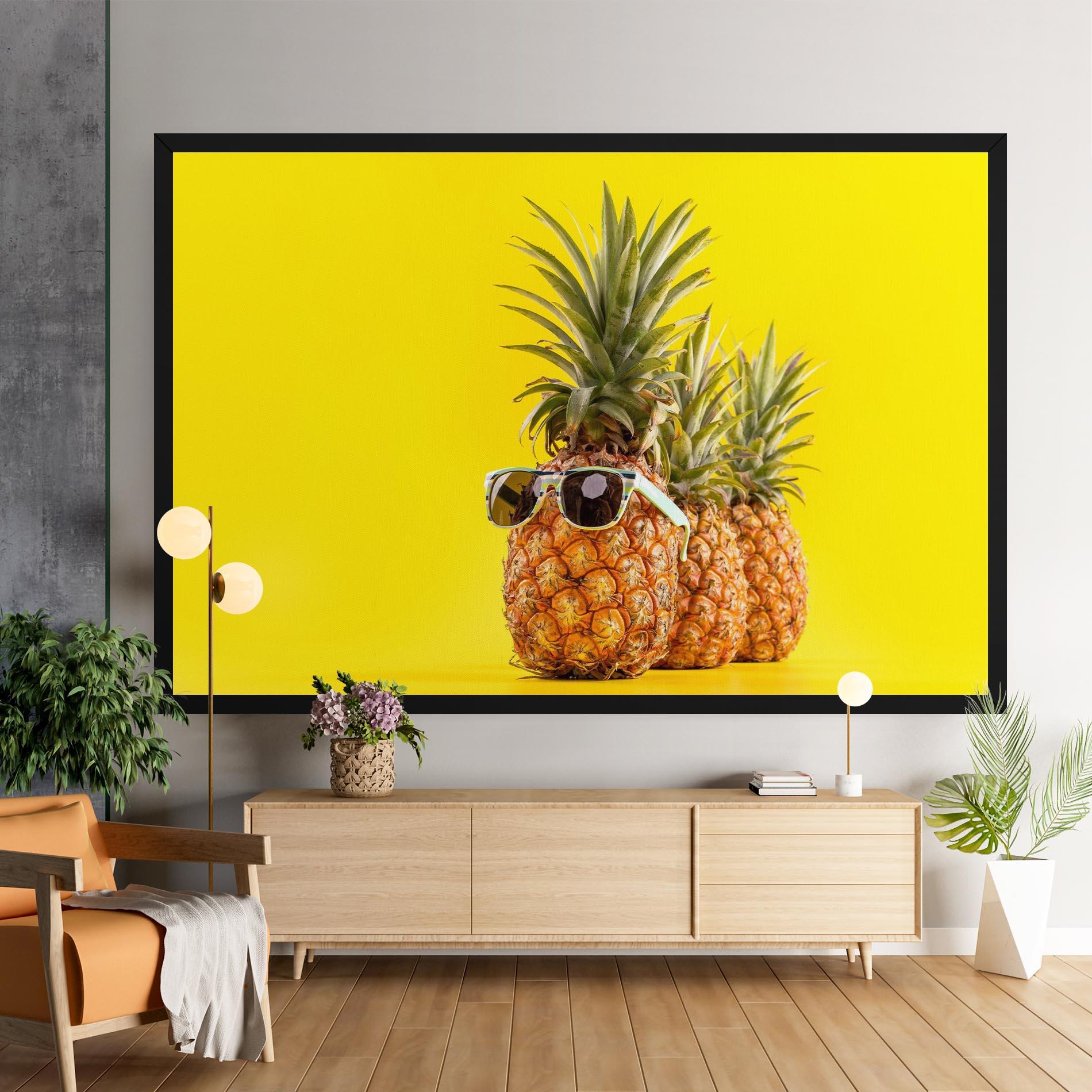 Obraz na Płótnie Pineapple Looking Up mockup 9