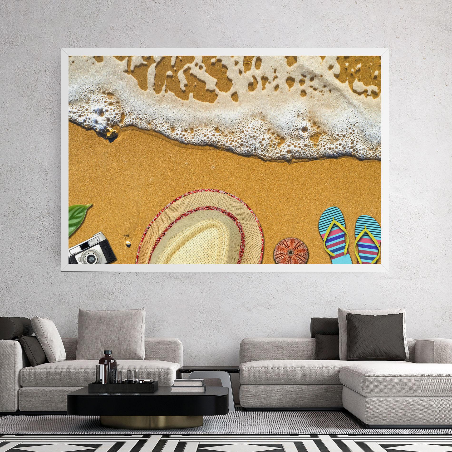 Obraz na Płótnie Beach Accessories mockup 2