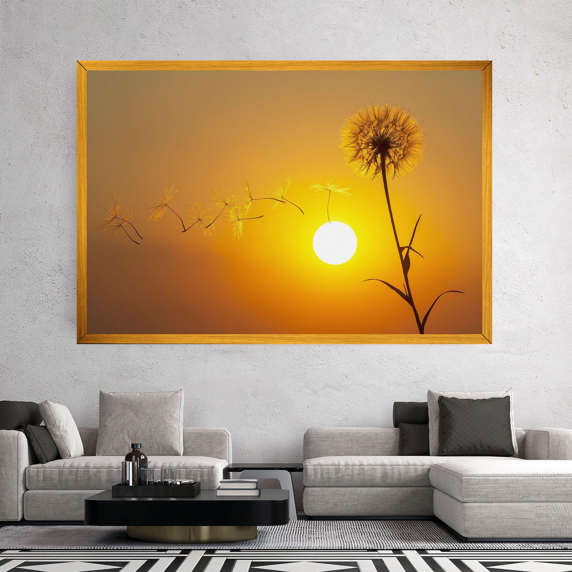 Obraz na Płótnie Summer Dandelion mockup 2