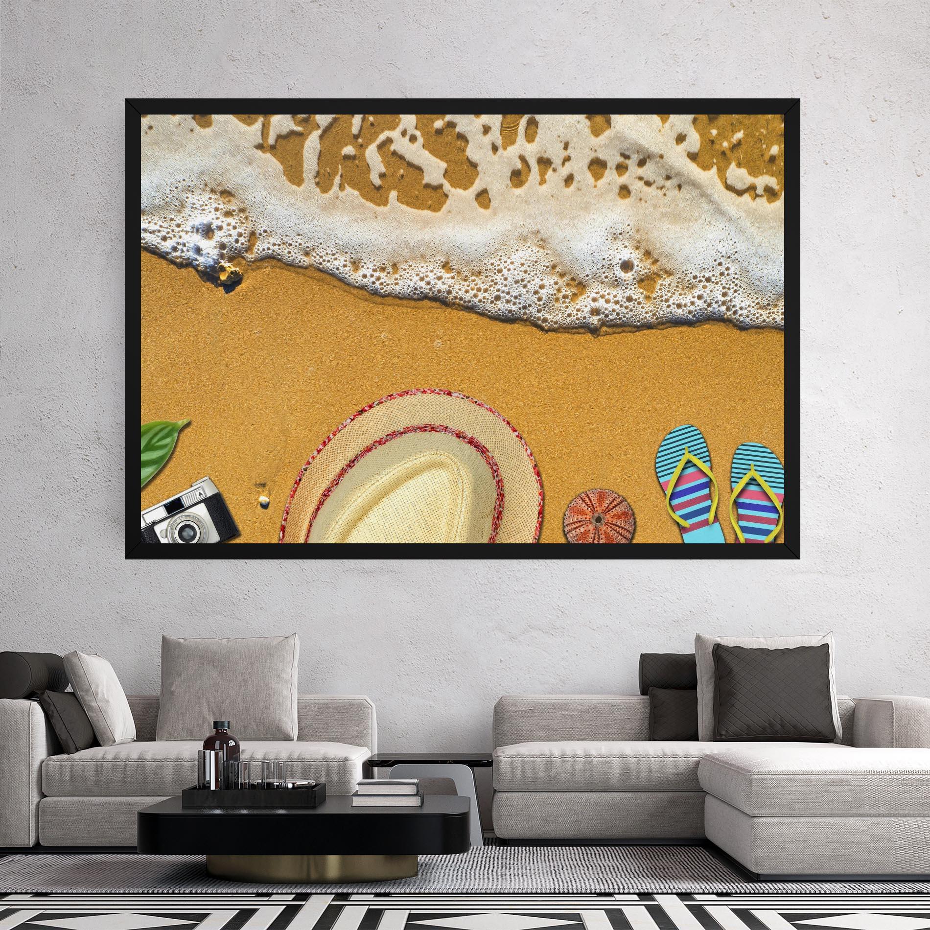 Obraz na Płótnie Beach Accessories mockup 2