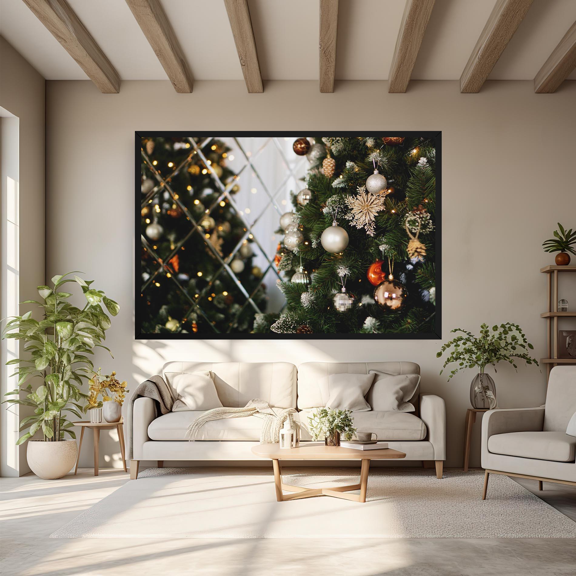 Obraz na Płótnie Christmas Decor Tree mockup 6