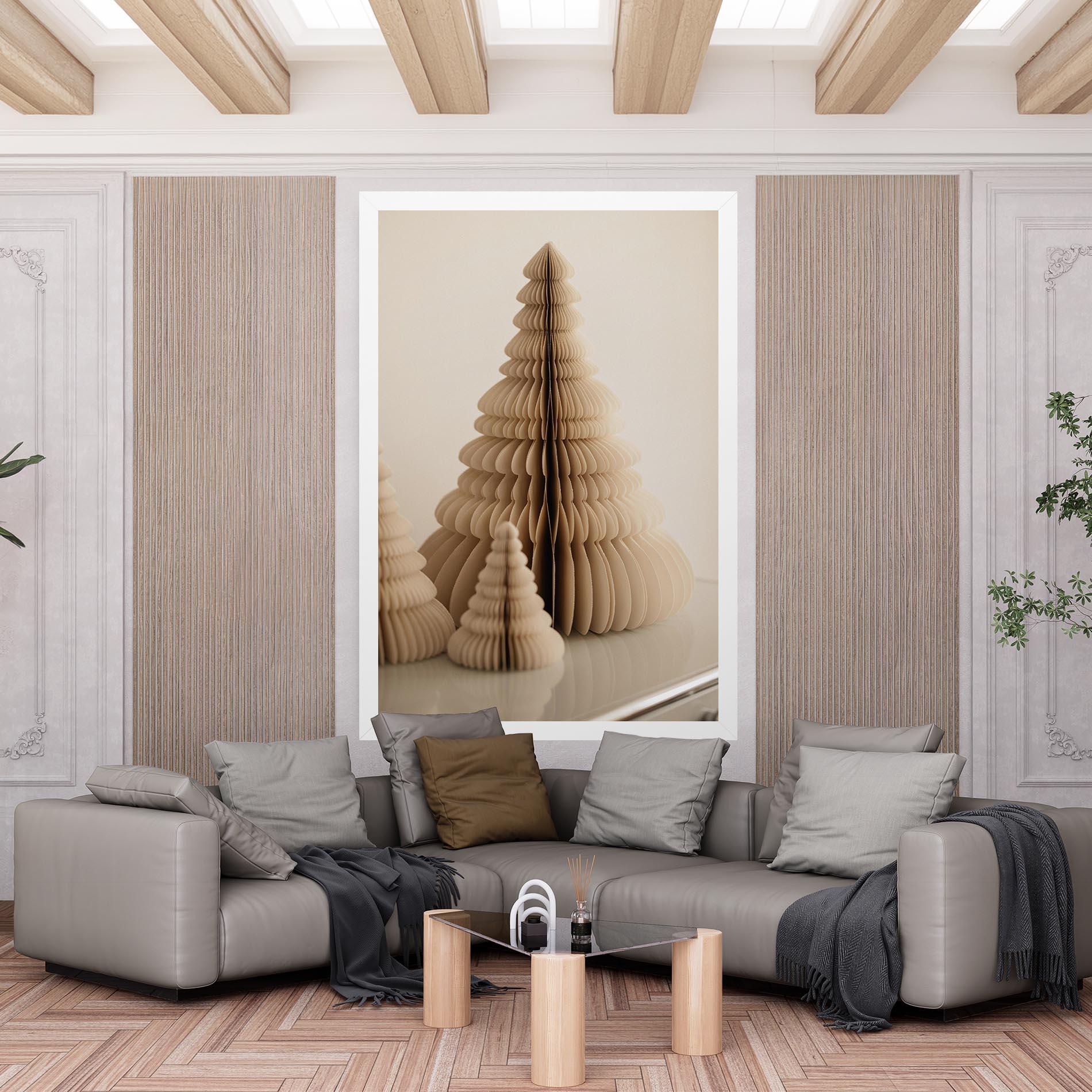 Obraz na Płótnie Paper Tree mockup 6