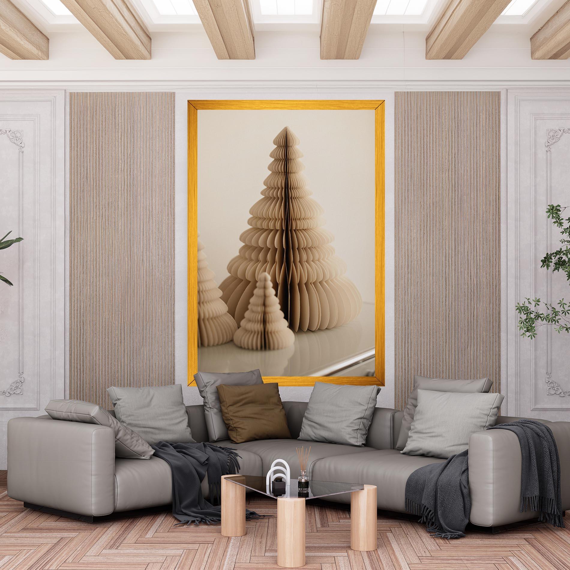 Obraz na Płótnie Paper Tree mockup 6