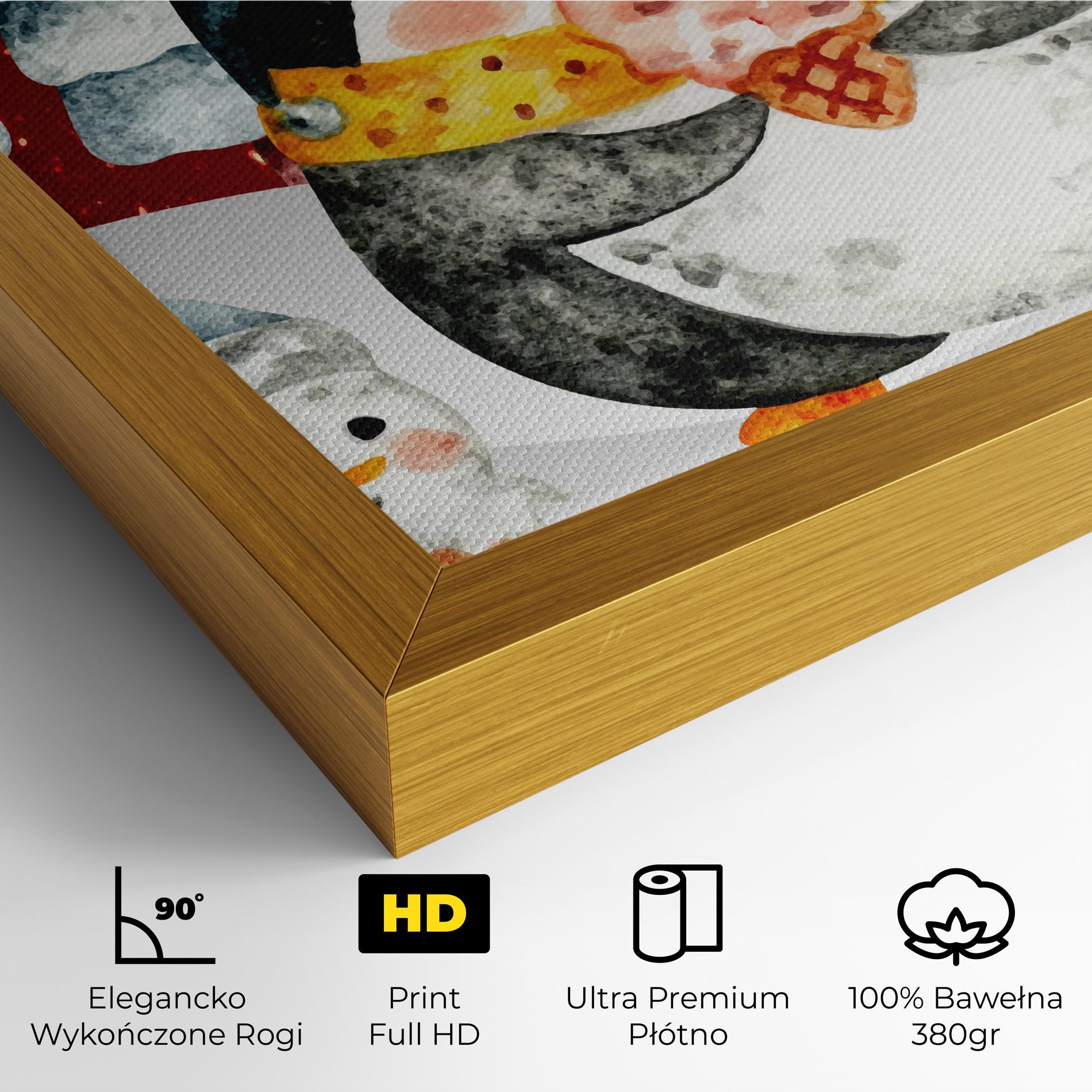 Obraz na Płótnie Yellow Pinguin mockup 4