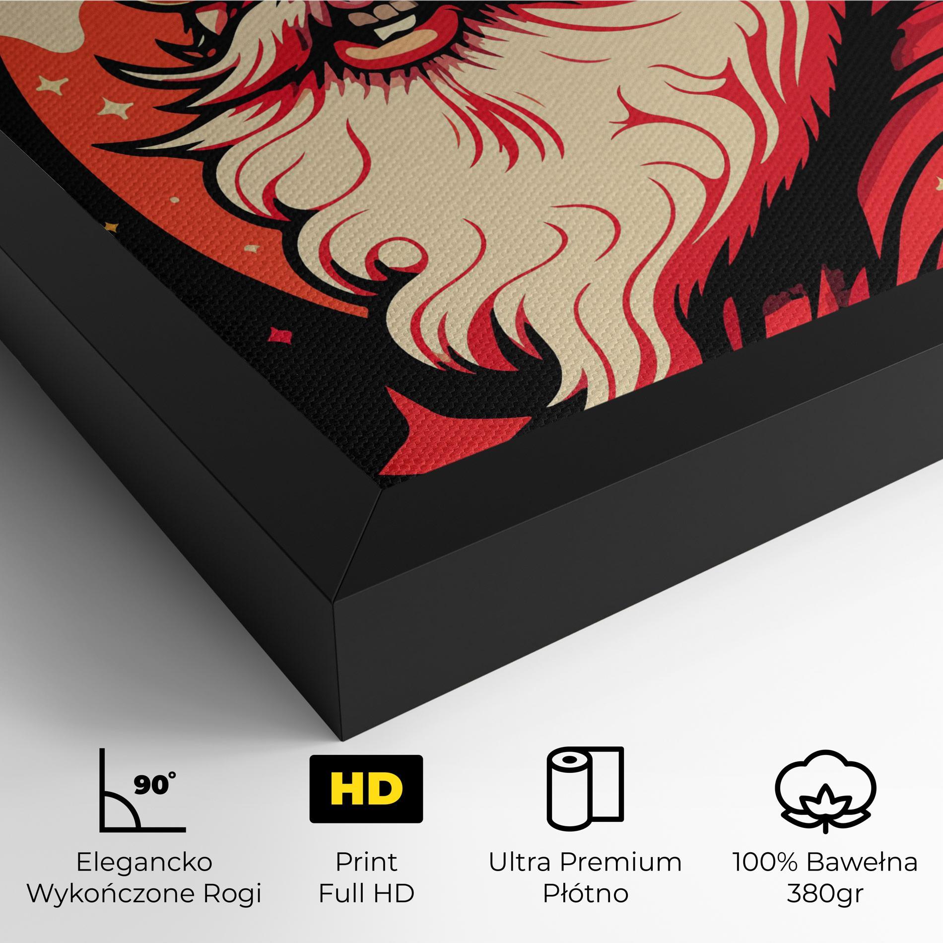 Obraz na Płótnie Glasses Santa mockup 4