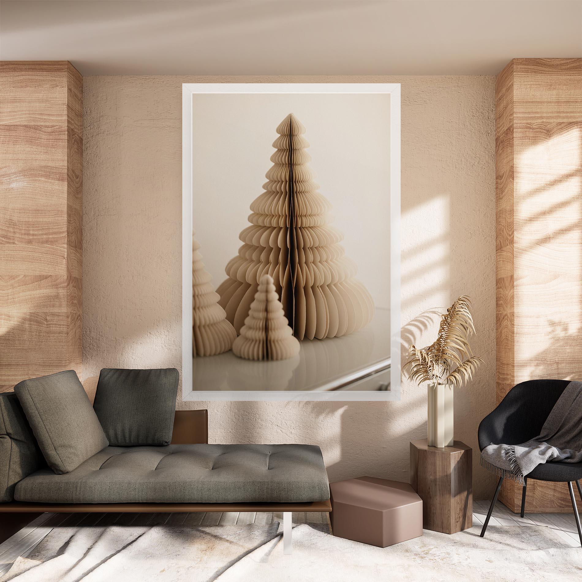 Obraz na Płótnie Paper Tree mockup 8