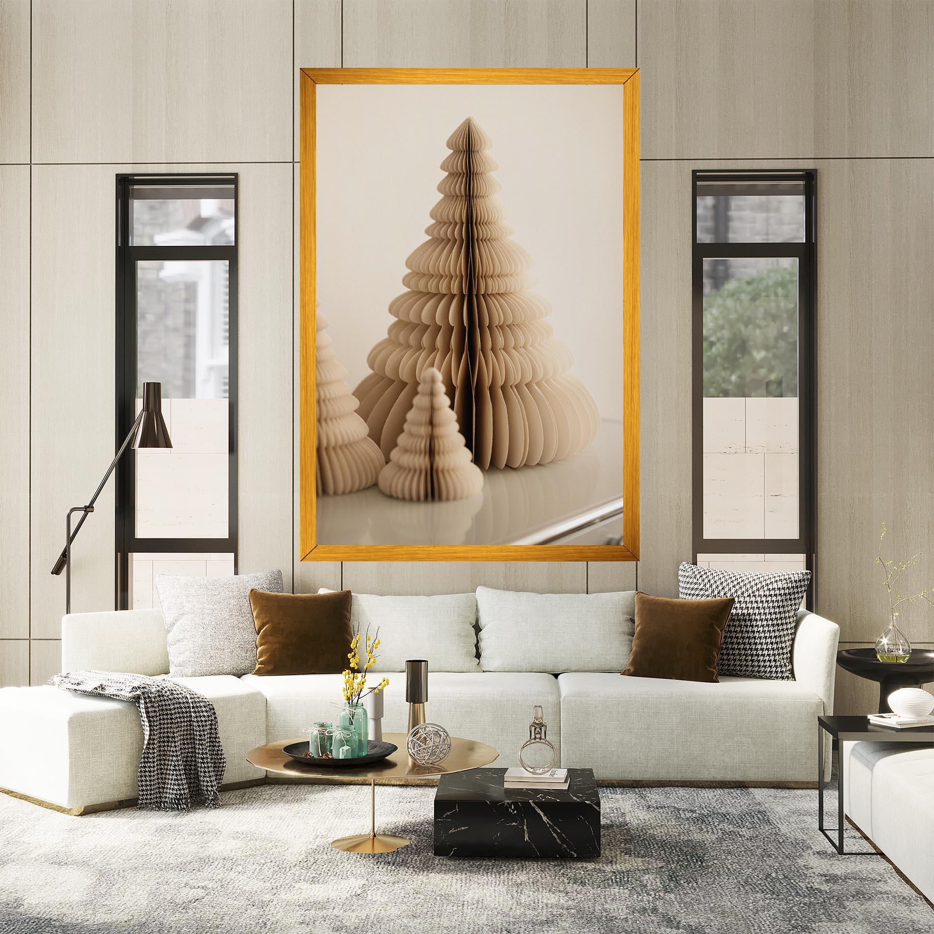 Obraz na Płótnie Paper Tree mockup 2