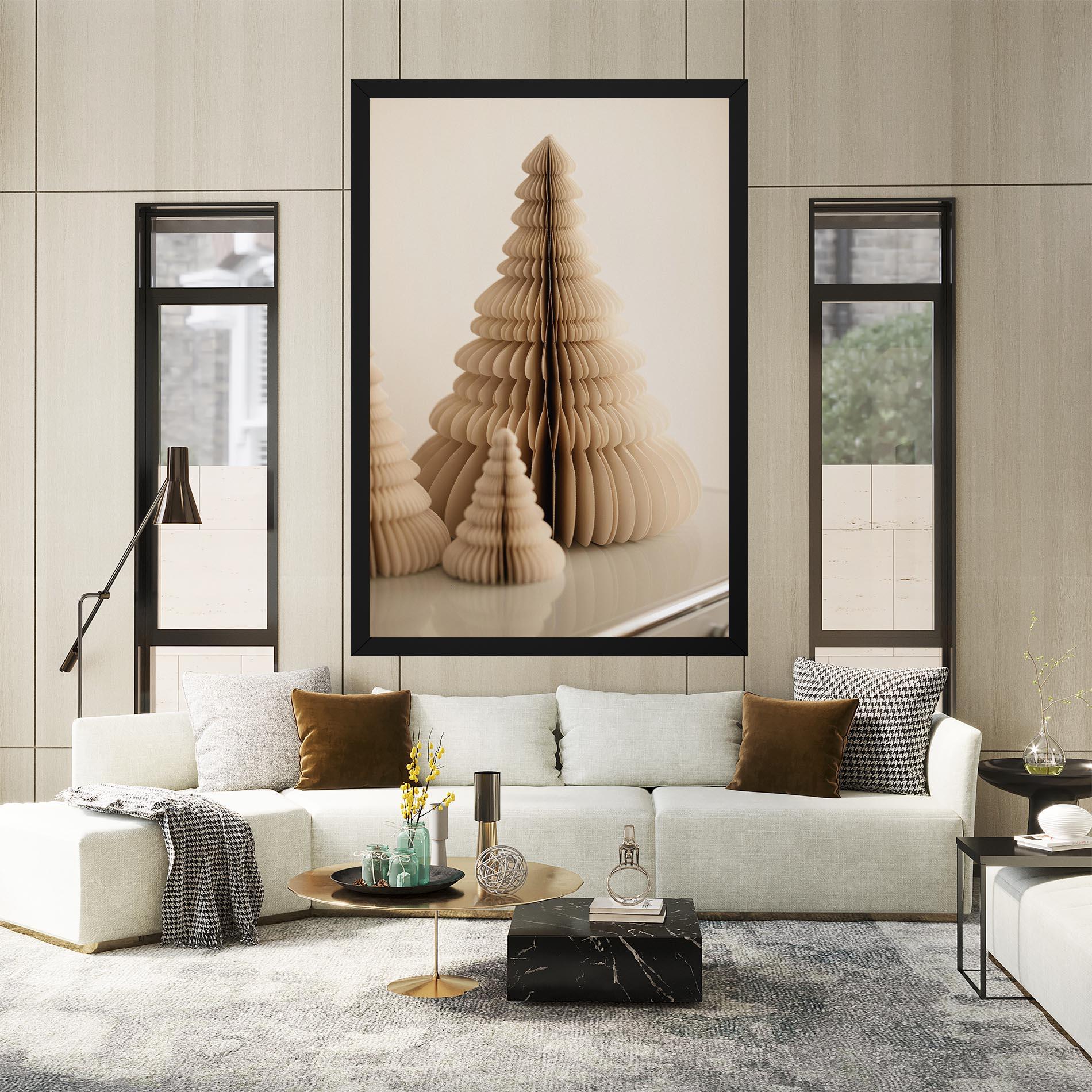 Obraz na Płótnie Paper Tree mockup 2