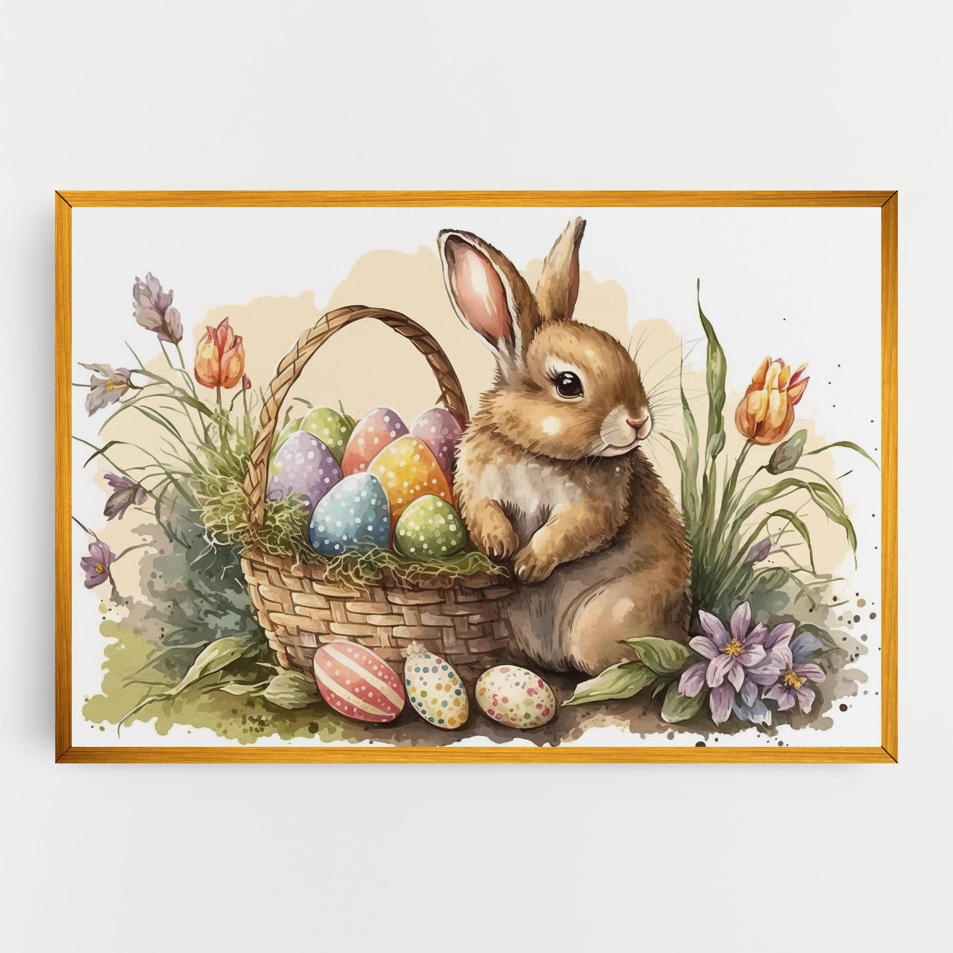 Obraz na Płótnie Eggs Baby Bunny mockup 0