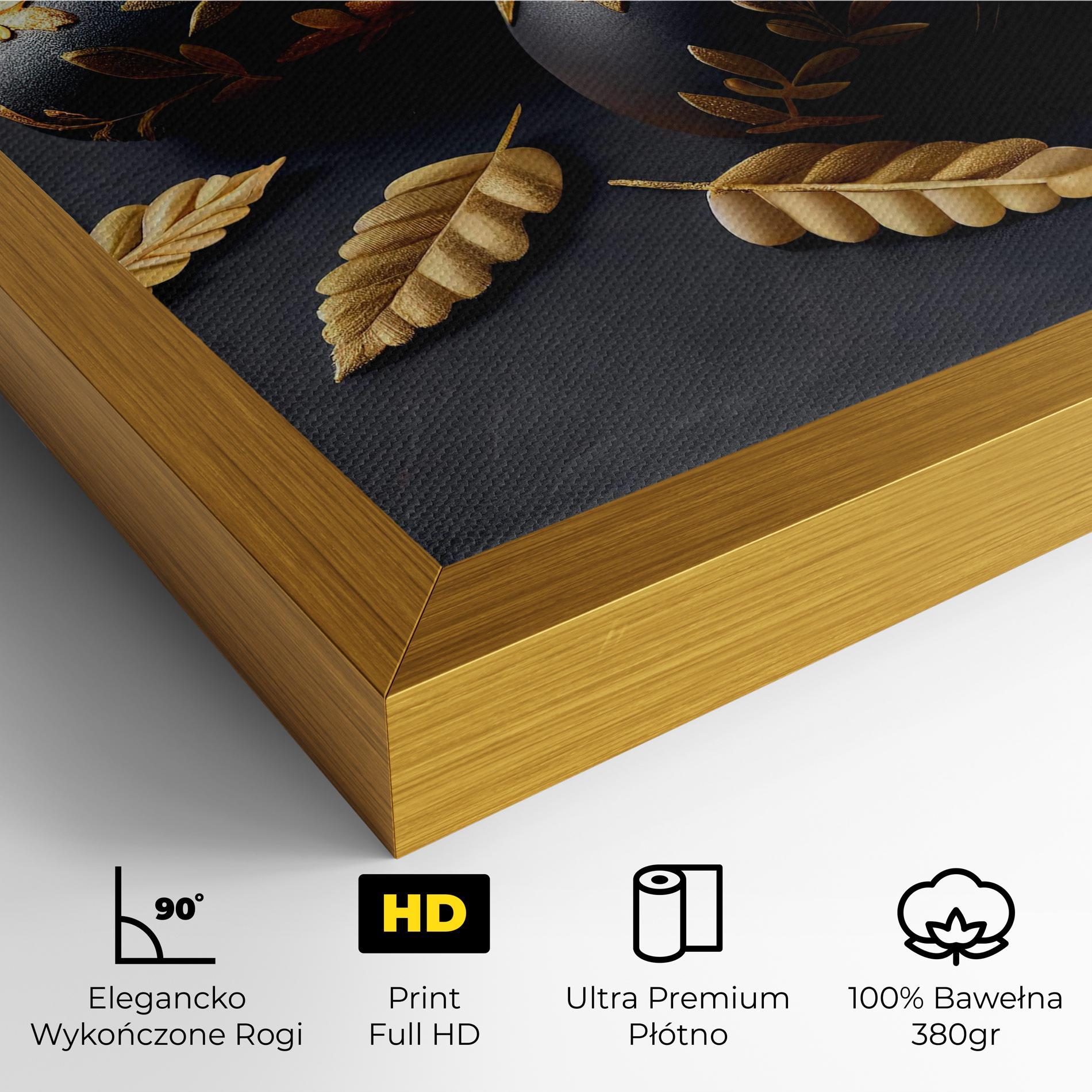 Obraz na Płótnie Black Gold Egs mockup 4