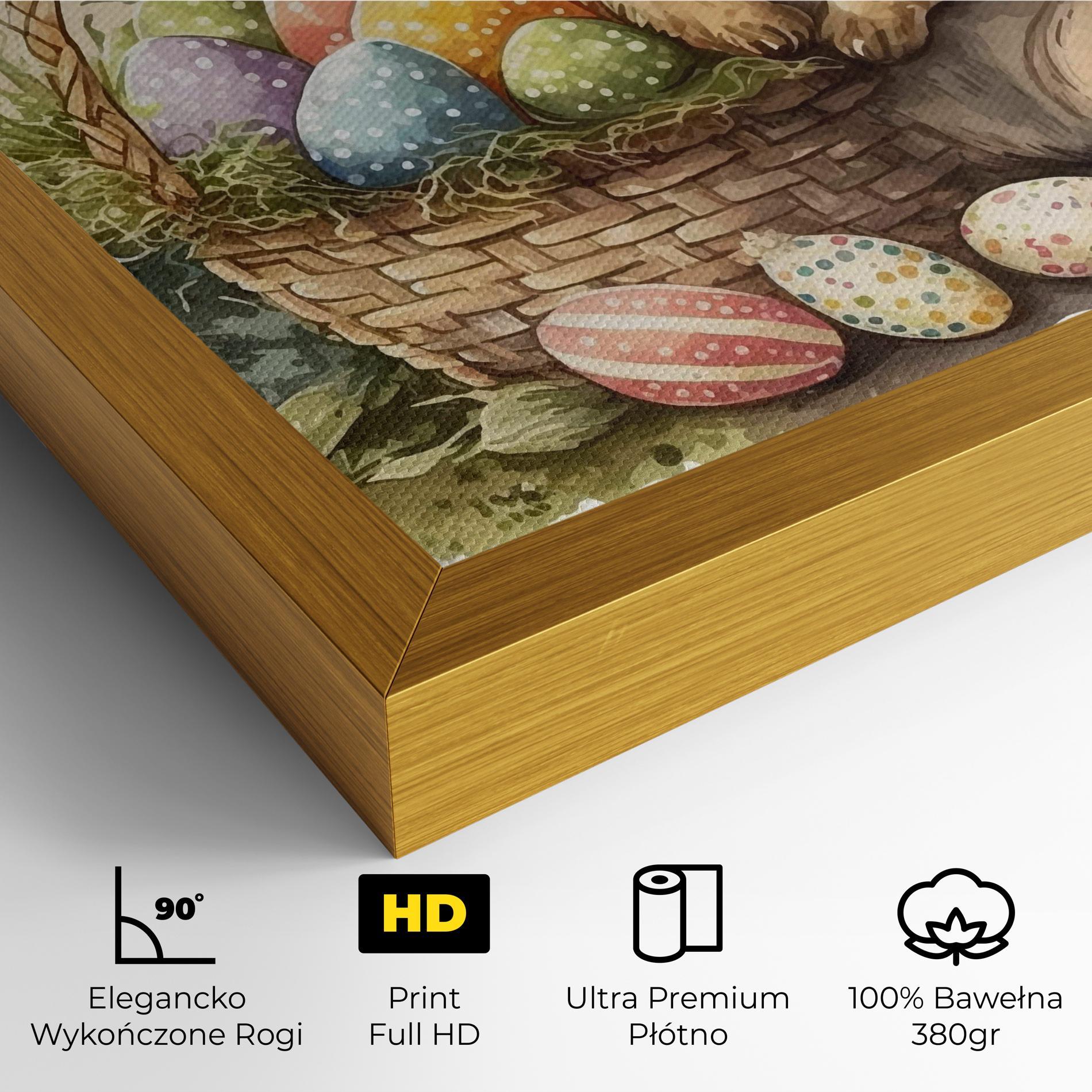 Obraz na Płótnie Eggs Baby Bunny mockup 4