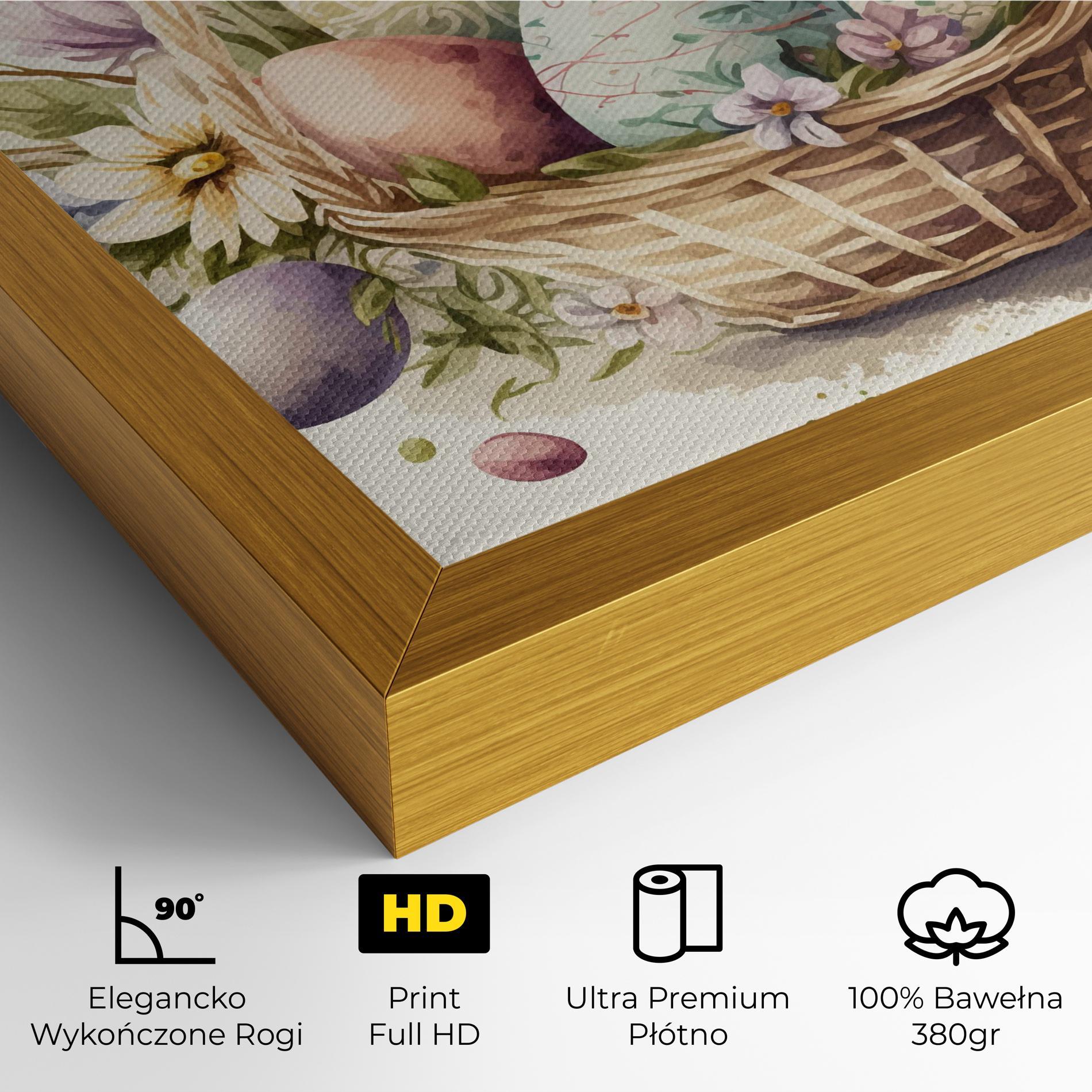 Obraz na Płótnie Eggs Basket mockup 4