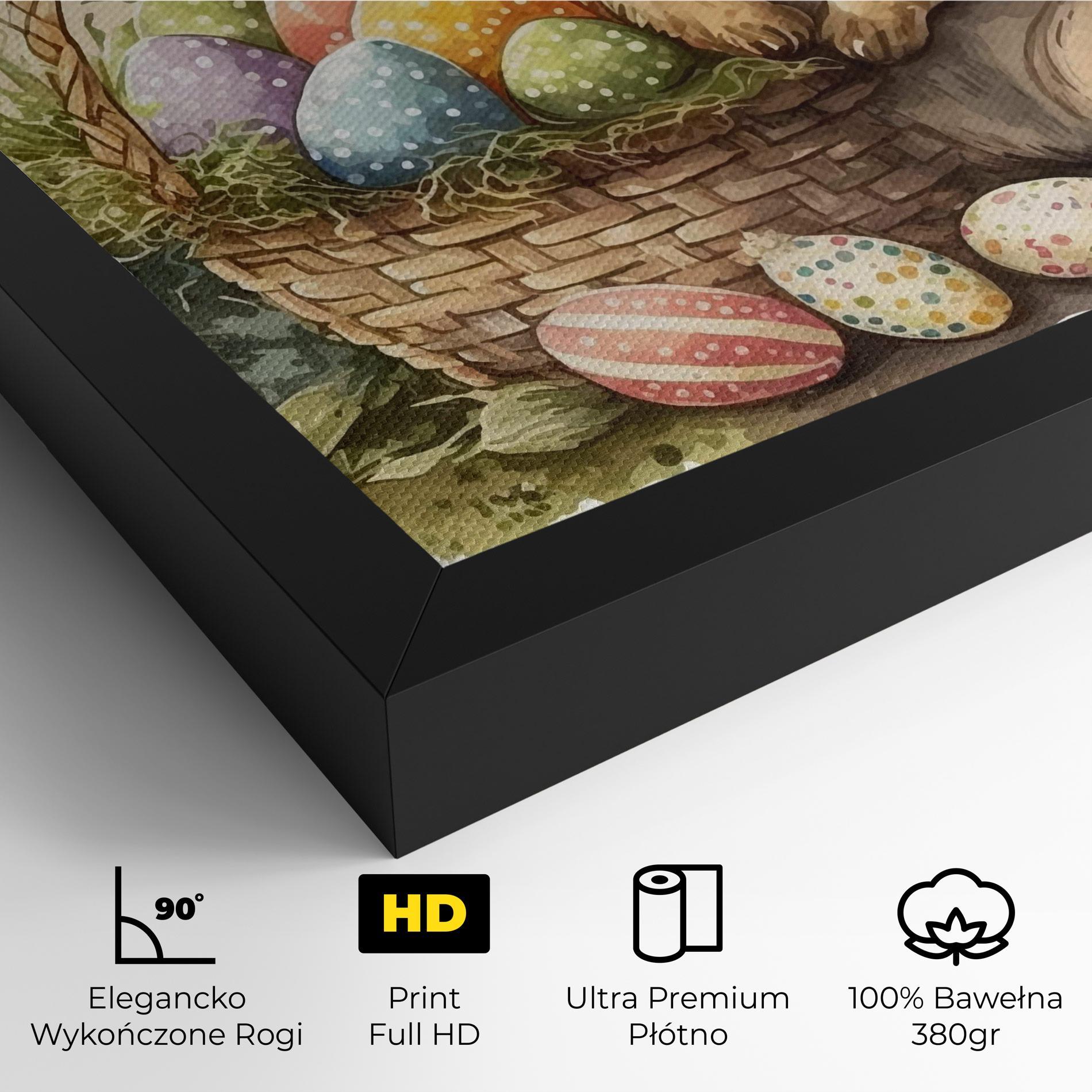 Obraz na Płótnie Eggs Baby Bunny mockup 4