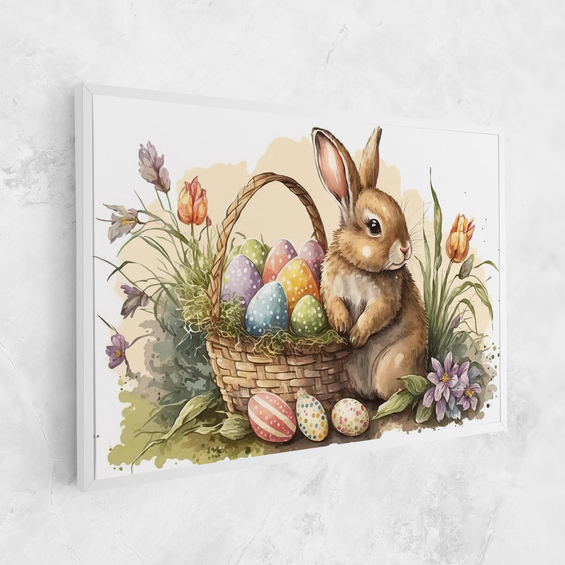 Obraz na Płótnie Eggs Baby Bunny mockup 1