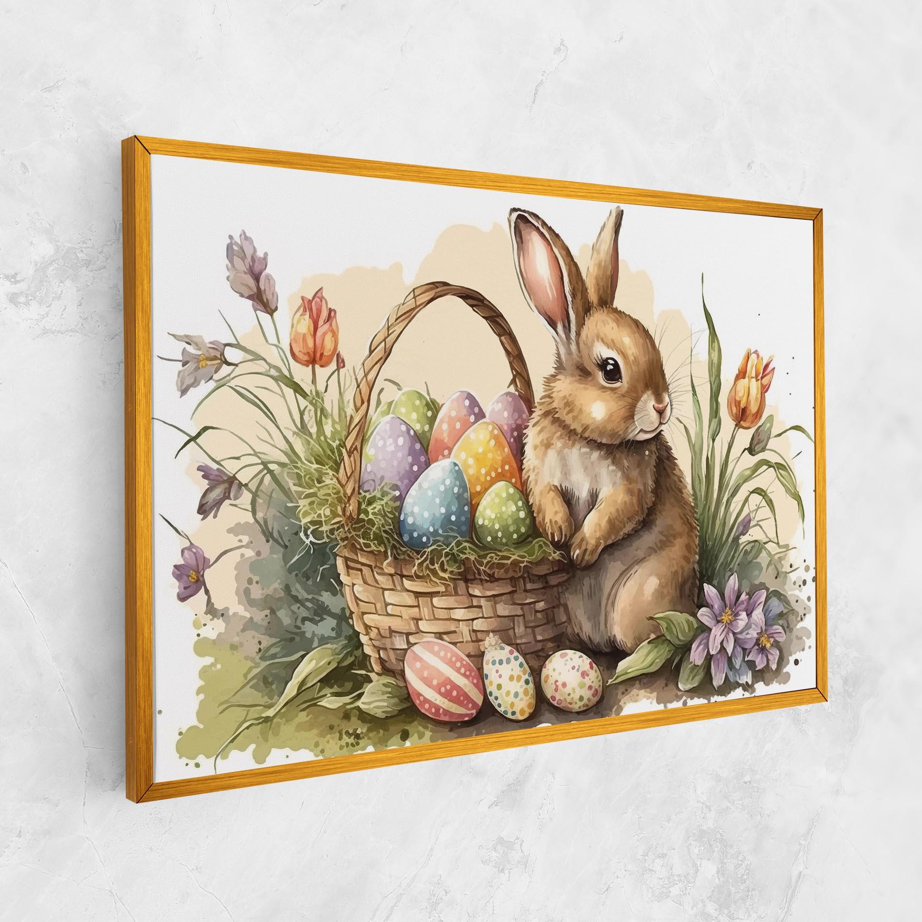 Obraz na Płótnie Eggs Baby Bunny mockup 1