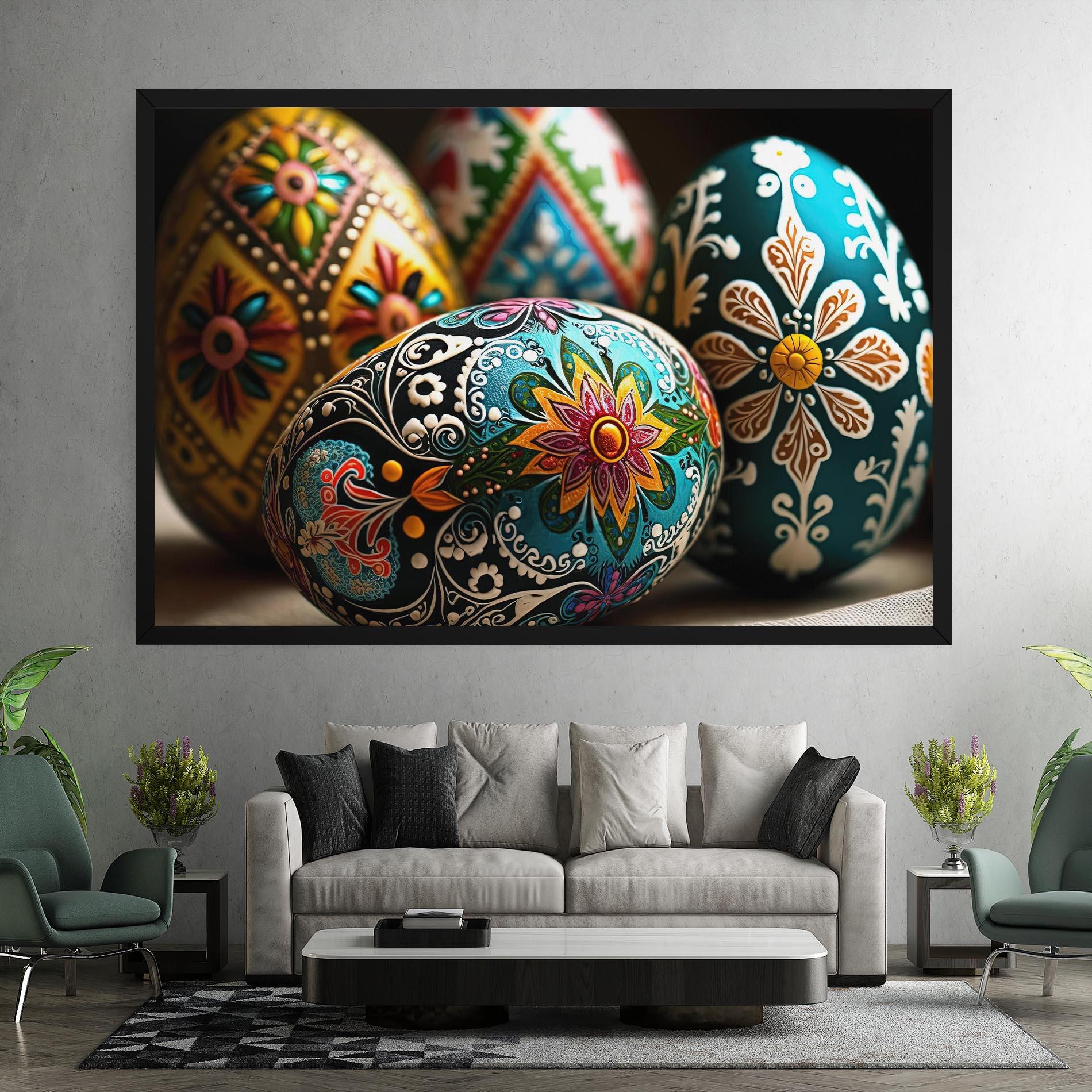 Obraz na Płótnie Easter Eggs Ornament mockup 7