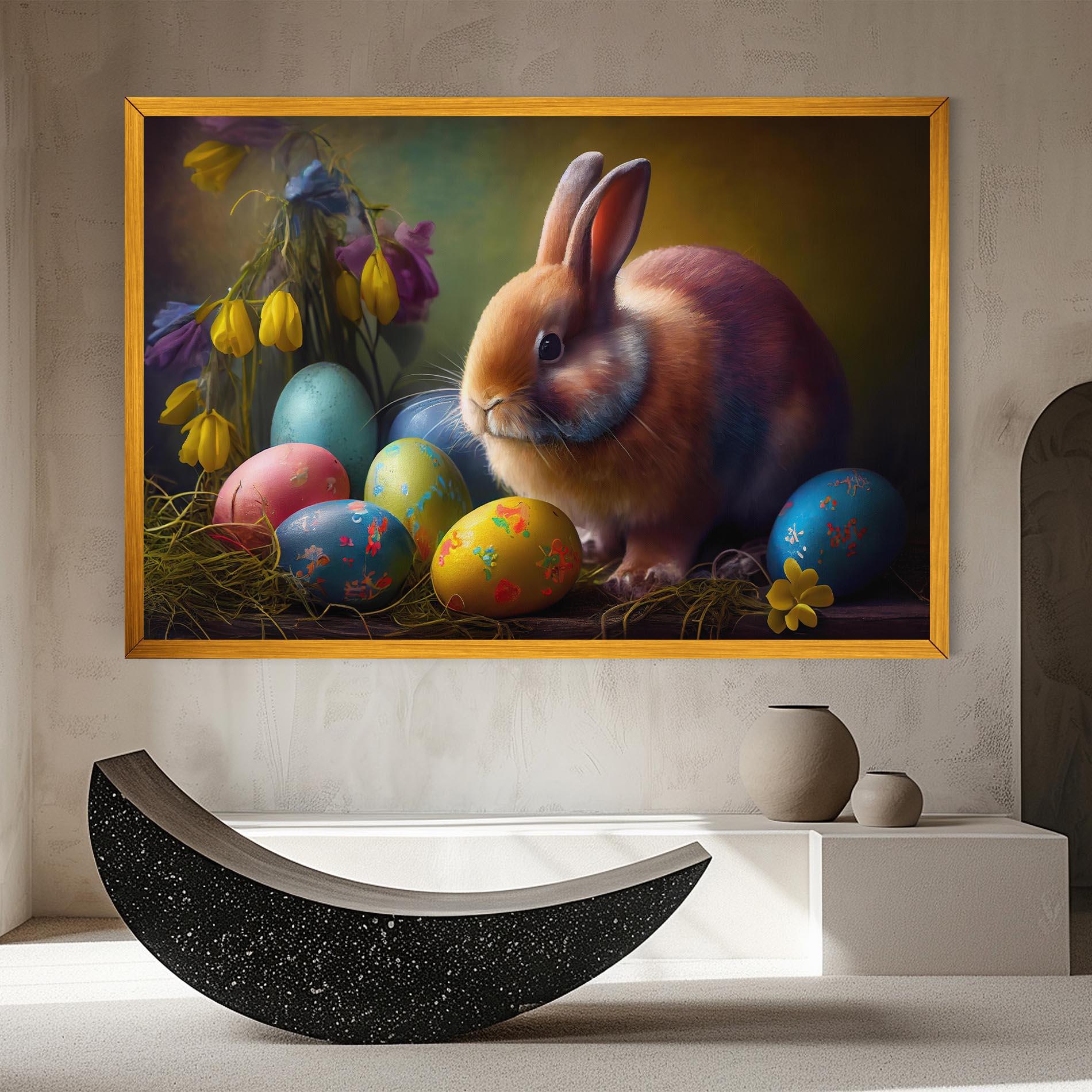 Obraz na Płótnie Easter Cute Rabbit mockup 8