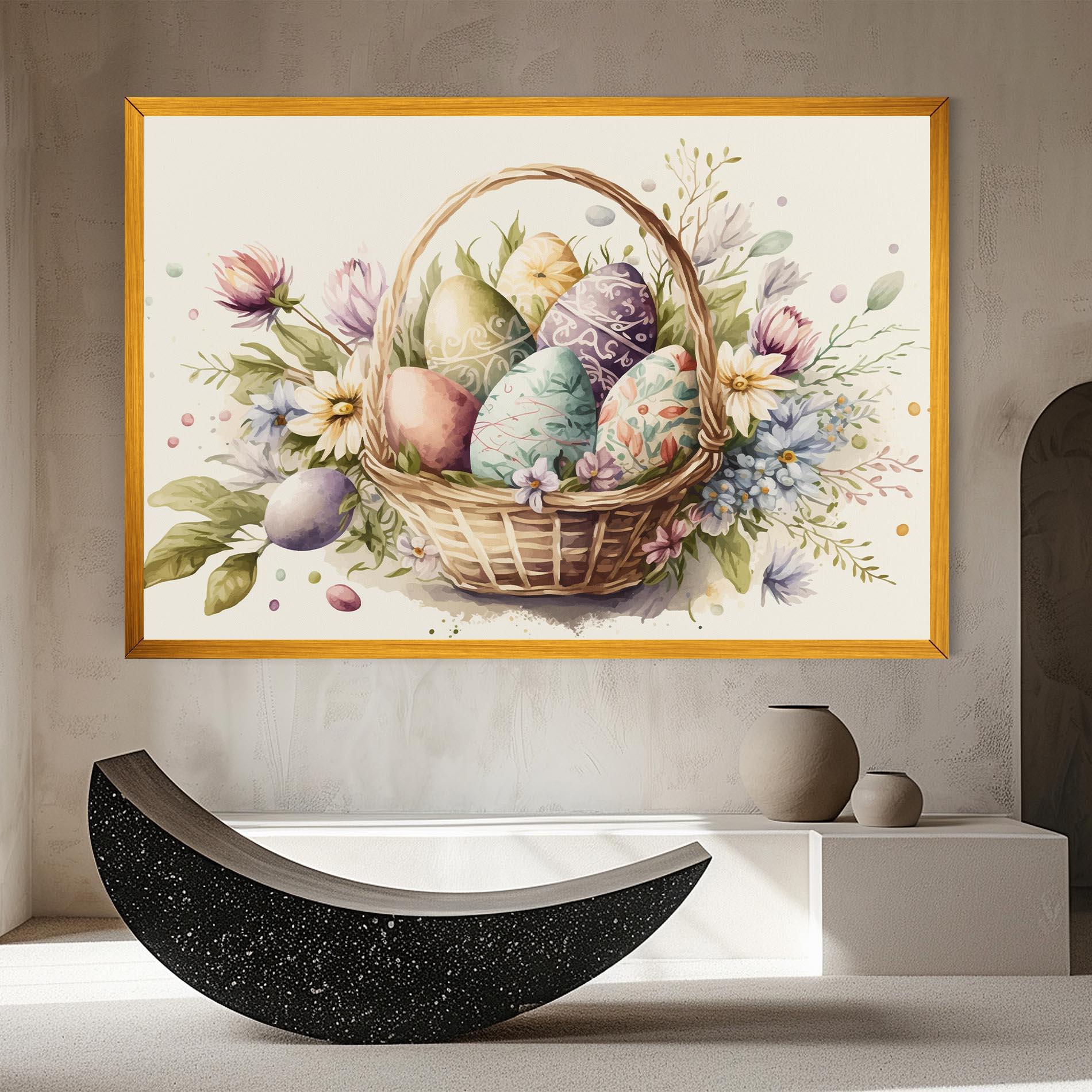Obraz na Płótnie Eggs Basket mockup 8