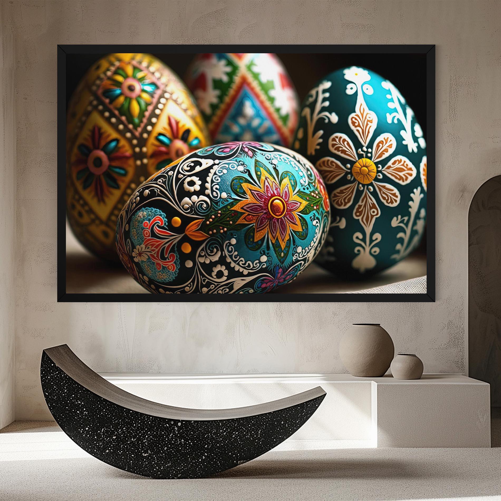 Obraz na Płótnie Easter Eggs Ornament mockup 8