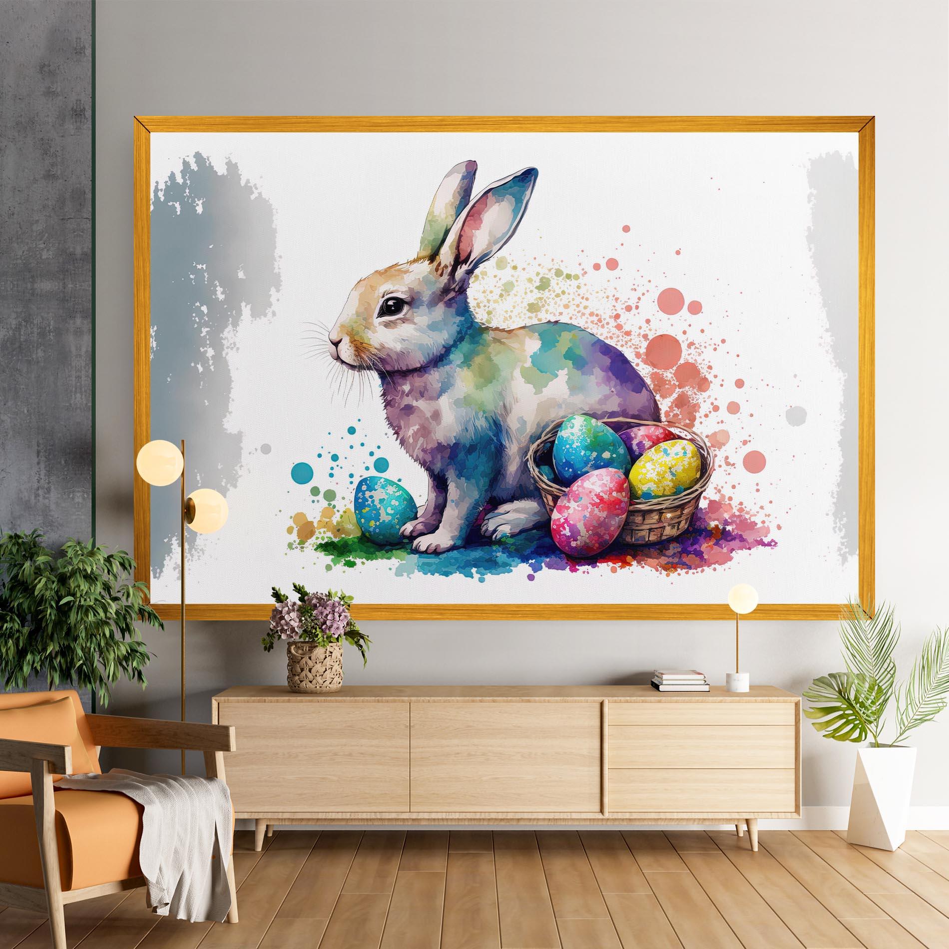Obraz na Płótnie Easter Bunny Watercolor mockup 9