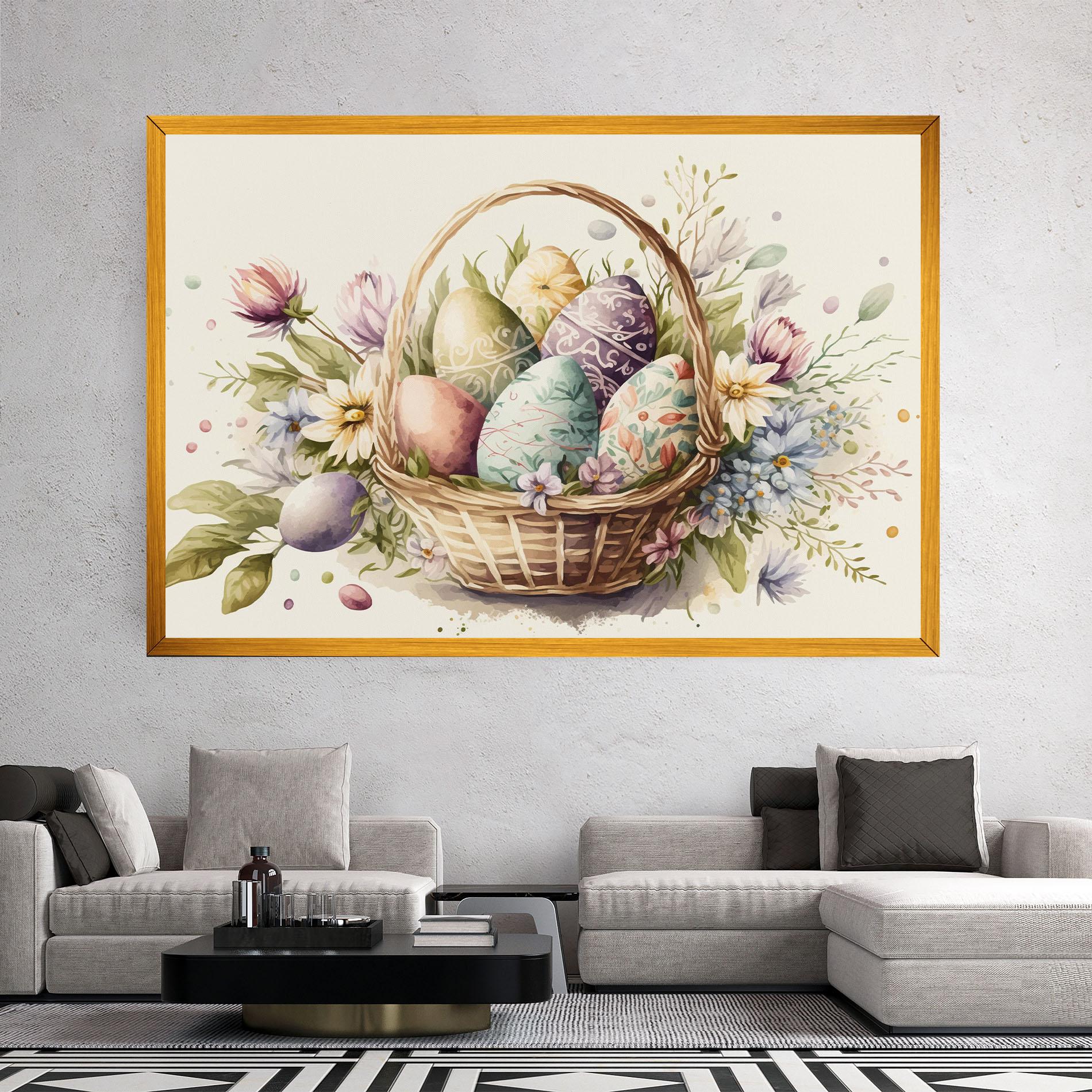 Obraz na Płótnie Eggs Basket mockup 2