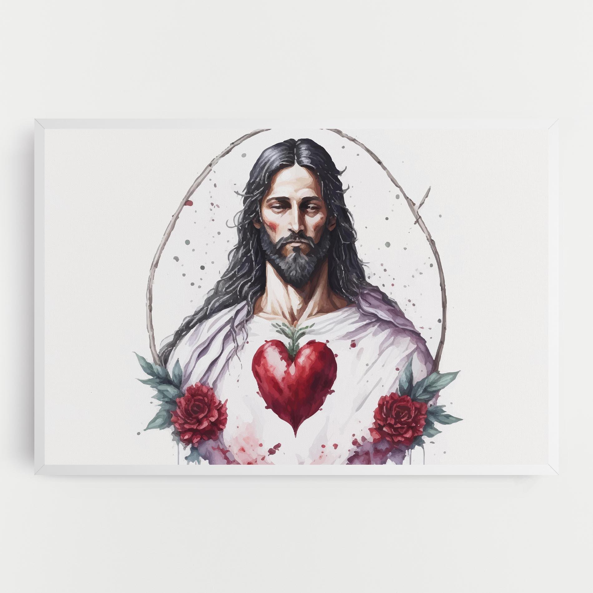 Obraz na Płótnie Jesus Heart mockup 0
