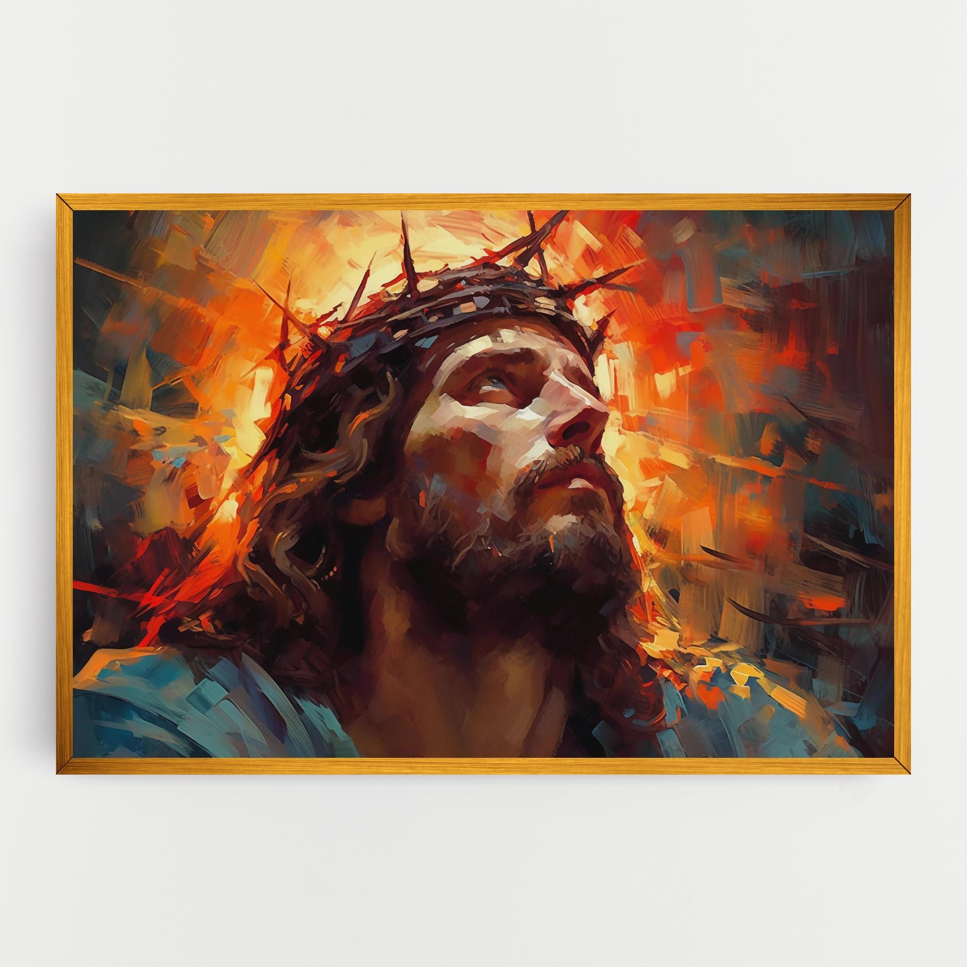 Obraz na Płótnie Jesus Crown Light mockup 0