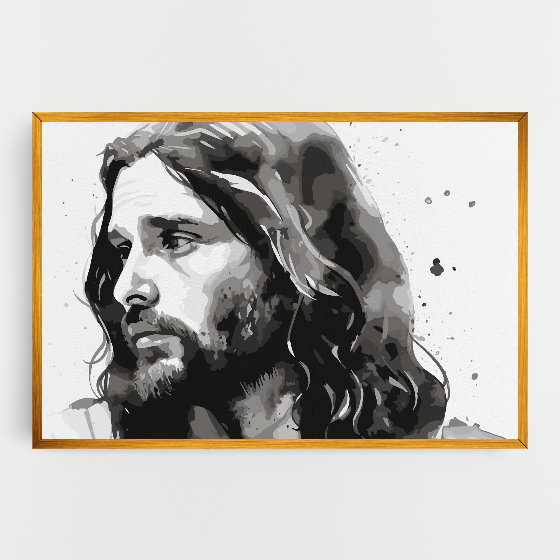 Obraz na Płótnie Jesus Watercolor mockup 0