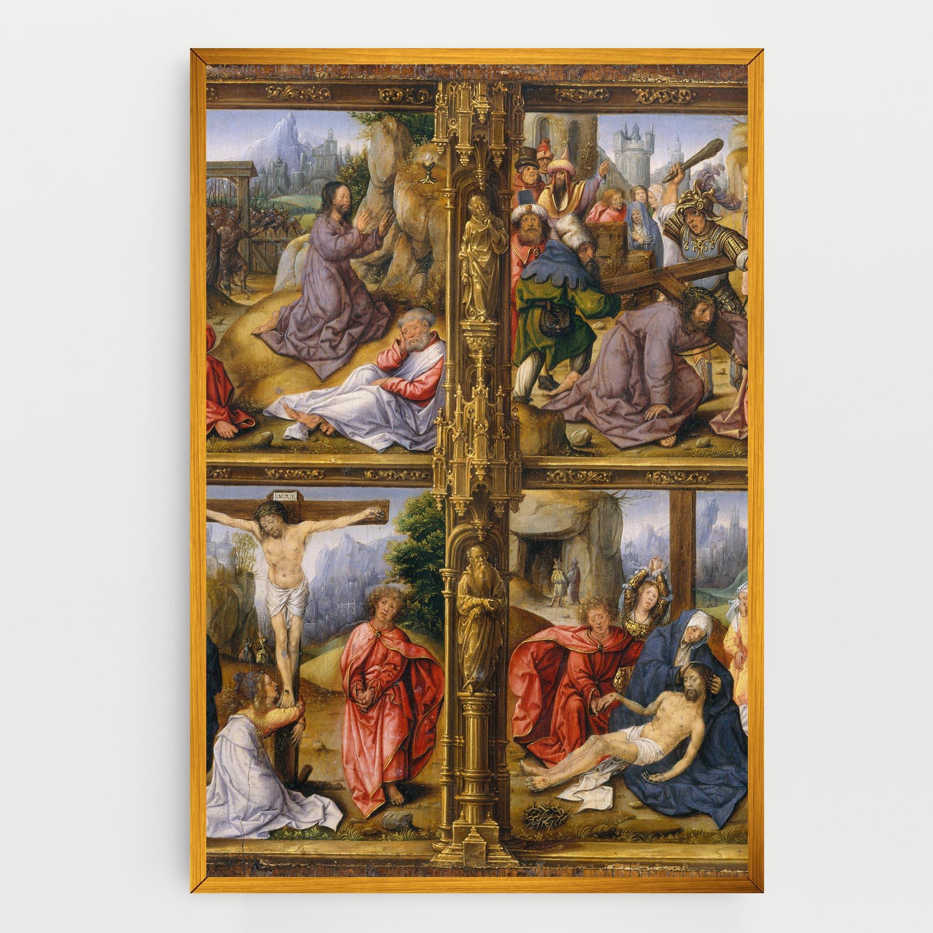 Obraz na Płótnie Gold Window View mockup 0