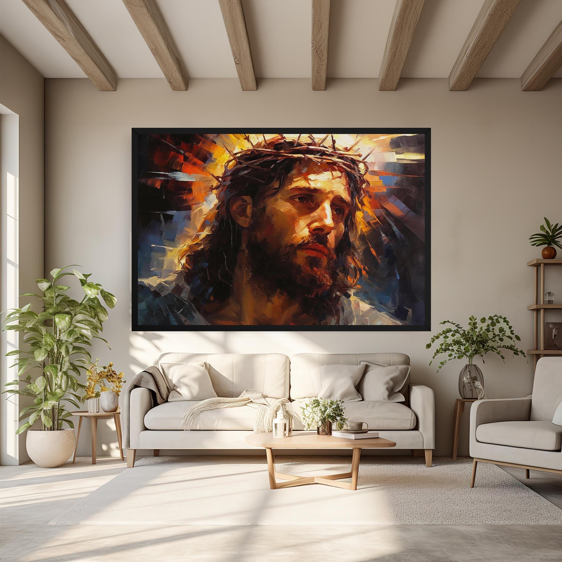 Obraz na Płótnie Jesus Crown mockup 6