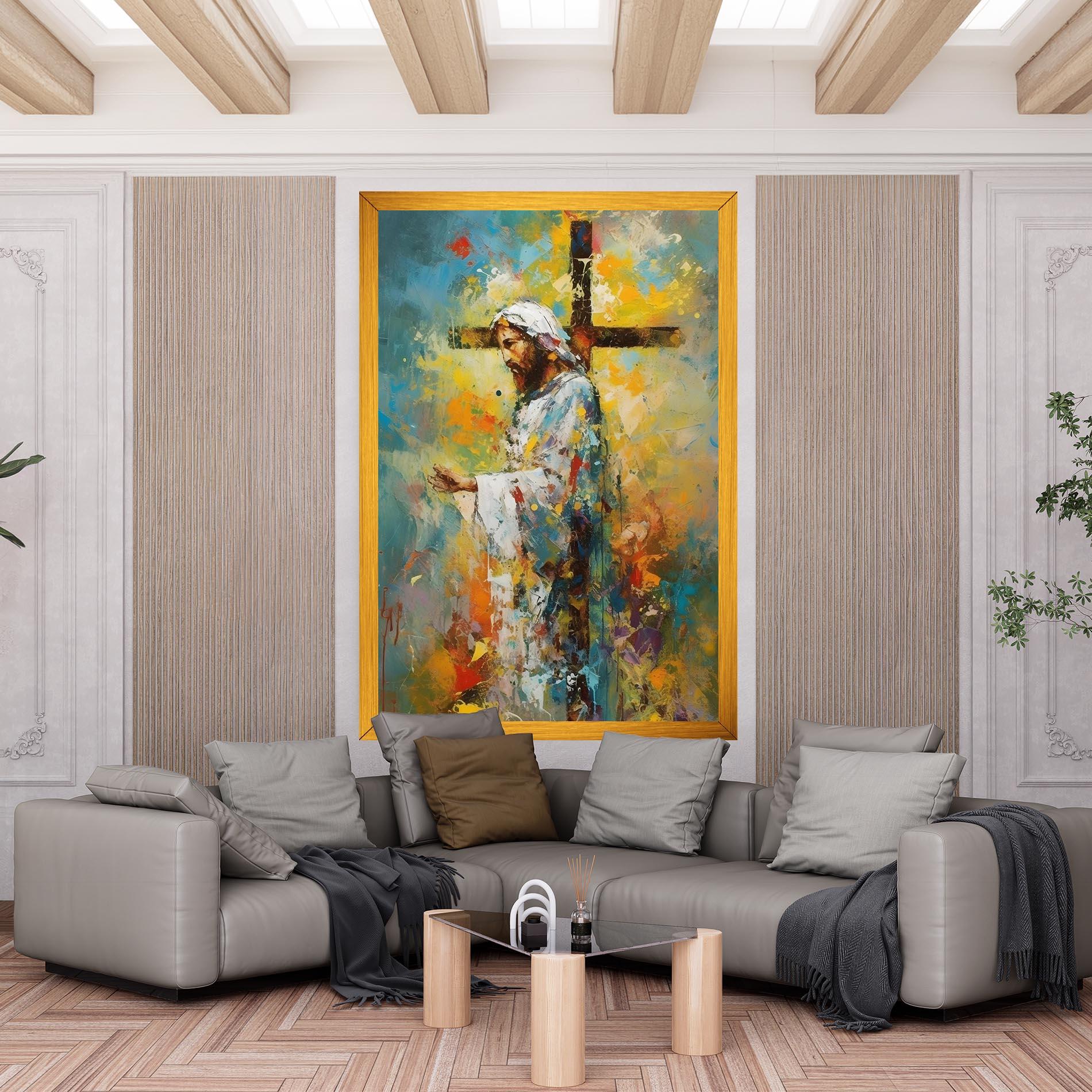 Obraz na Płótnie Christ Art Painting mockup 6