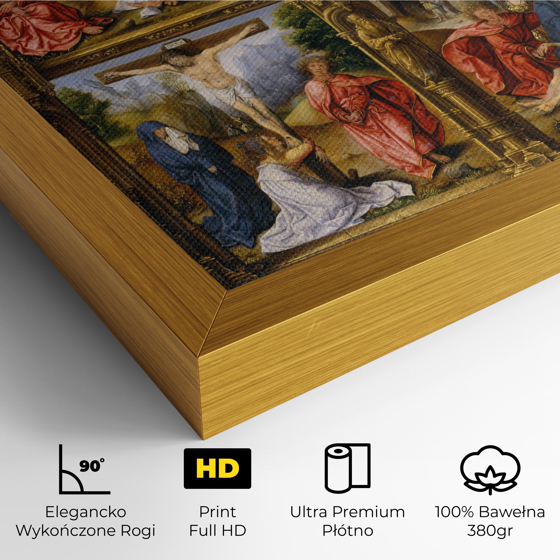 Obraz na Płótnie Gold Window View mockup 4