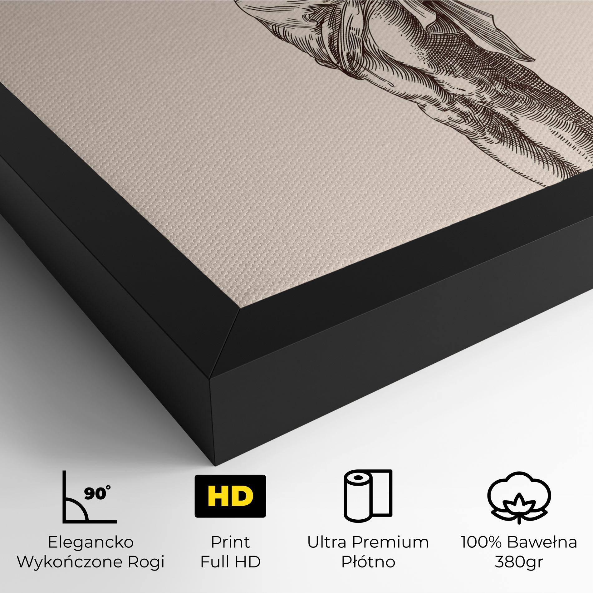 Obraz na Płótnie Brown Cross Jesus mockup 4